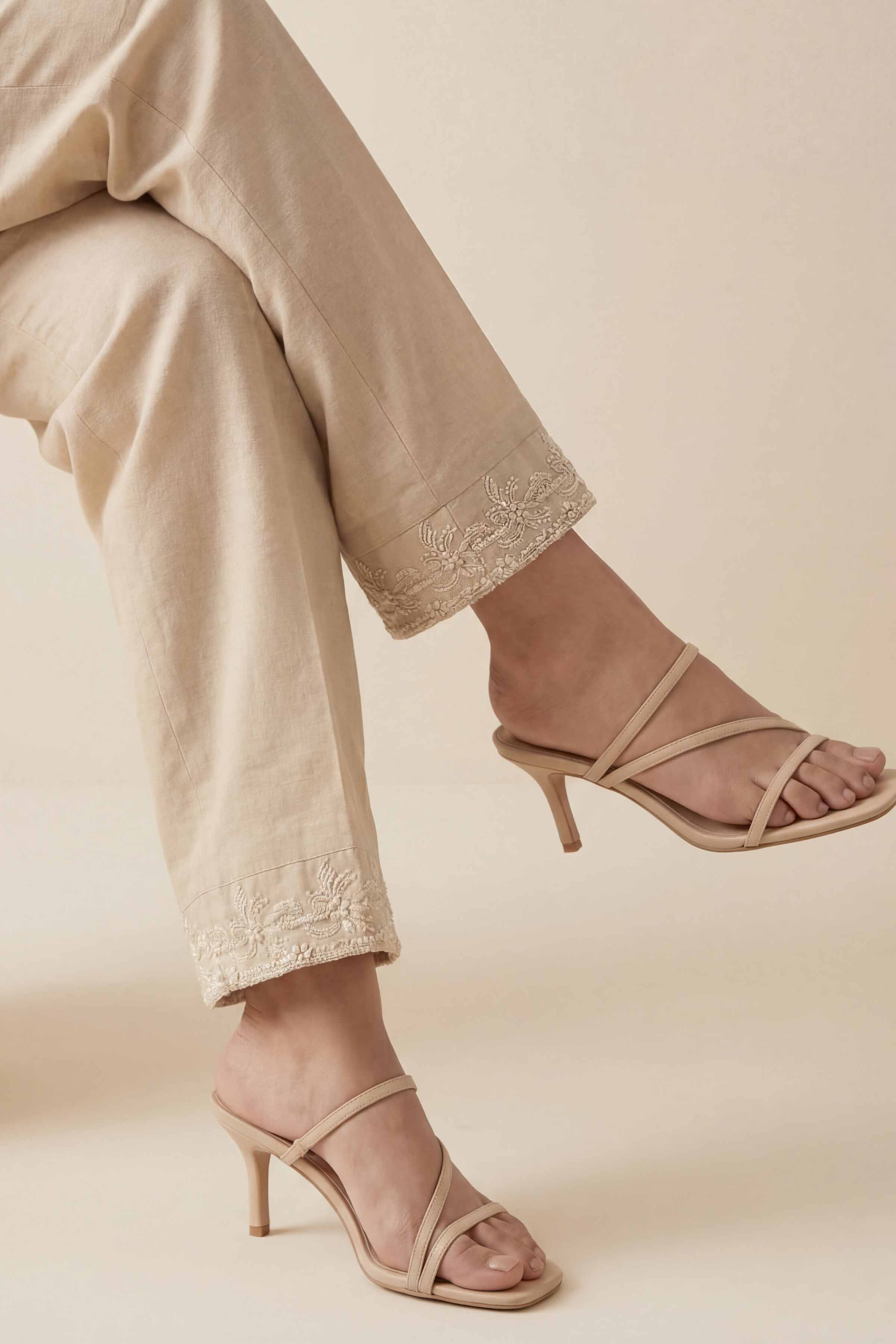 Embroidered Trousers - PE26-636 for Women - Pret Collection | Nishat | Shop Online