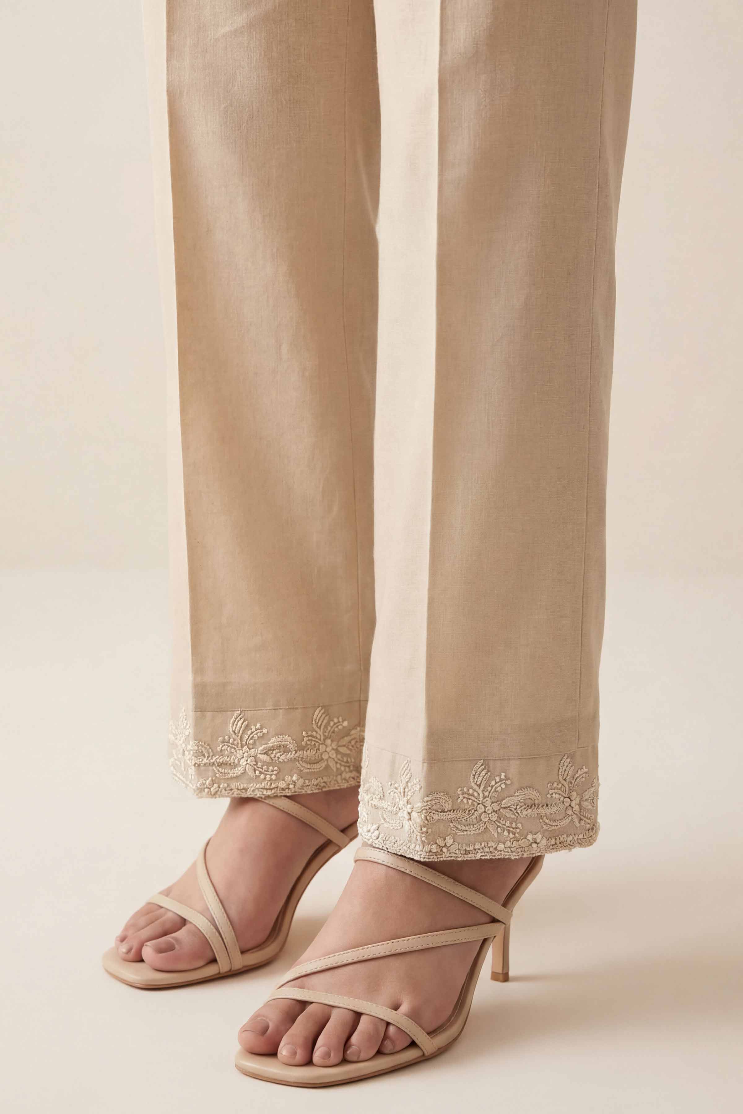Embroidered Trousers - PE26-636 for Women - Pret Collection | Nishat | Shop Online