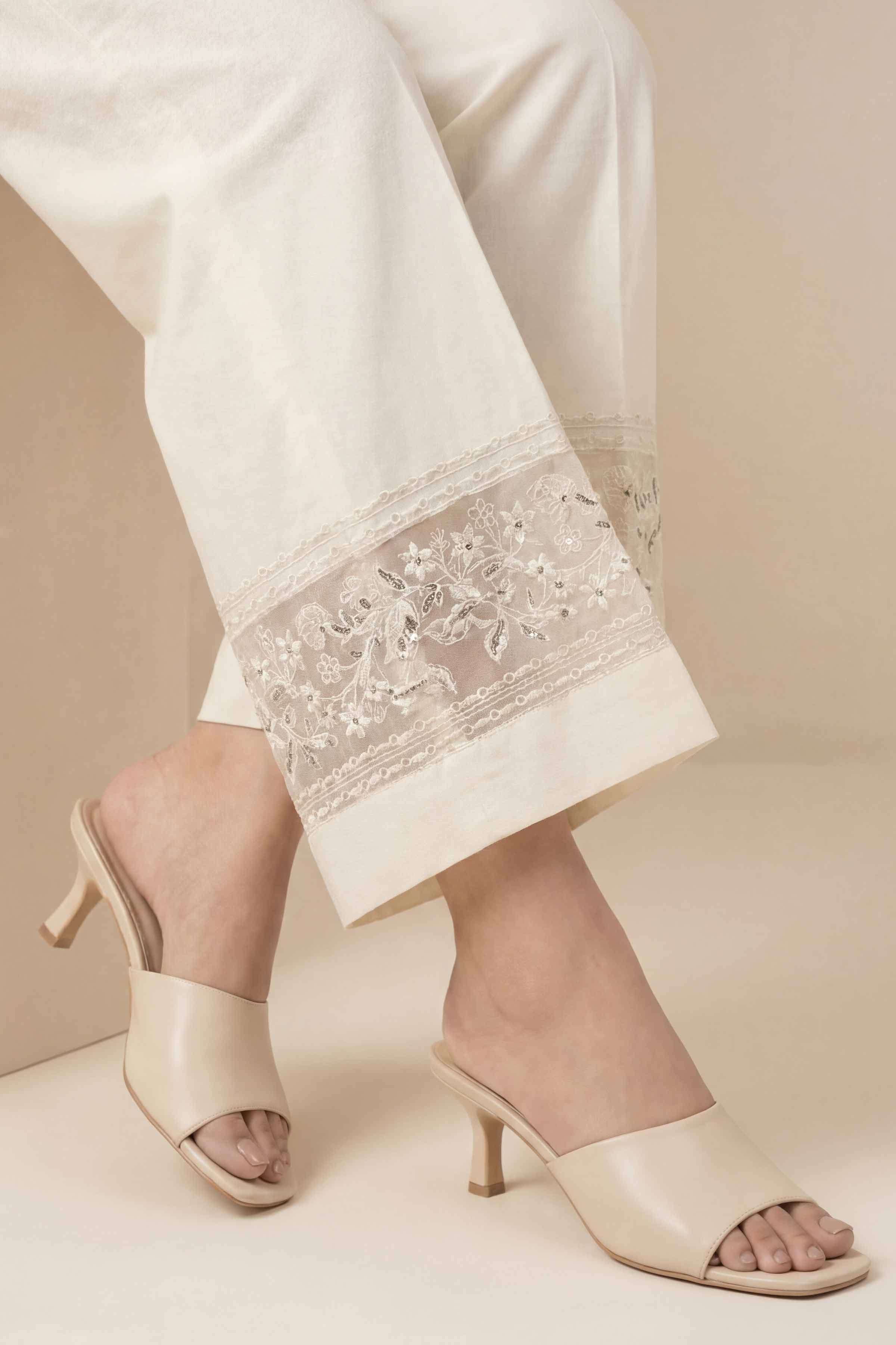 Embroidered Trousers - PE26-637 for Women - Pret Collection | Nishat | Shop Online