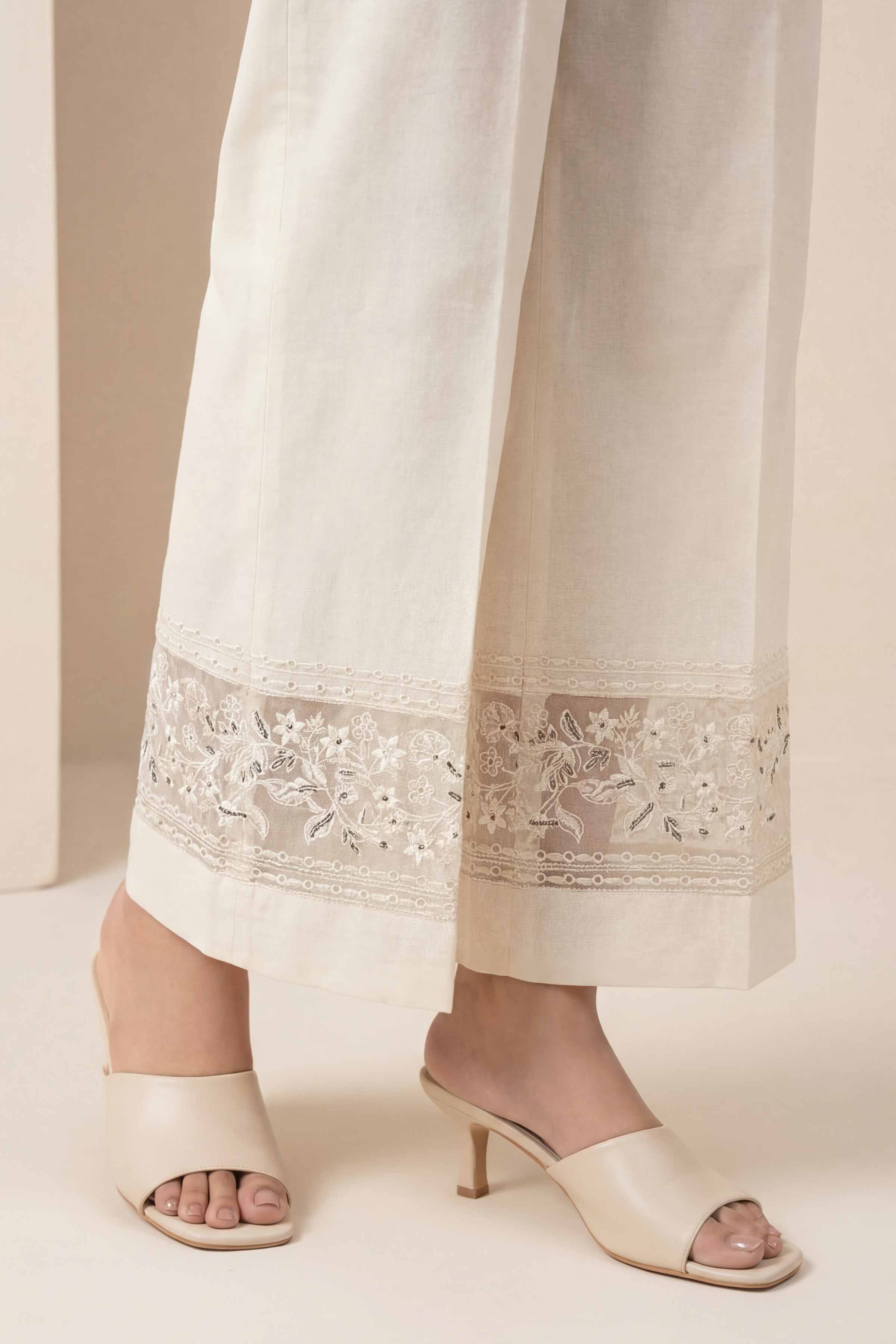 Embroidered Trousers - PE26-638 for Women - Pret Collection | Nishat | Shop Online