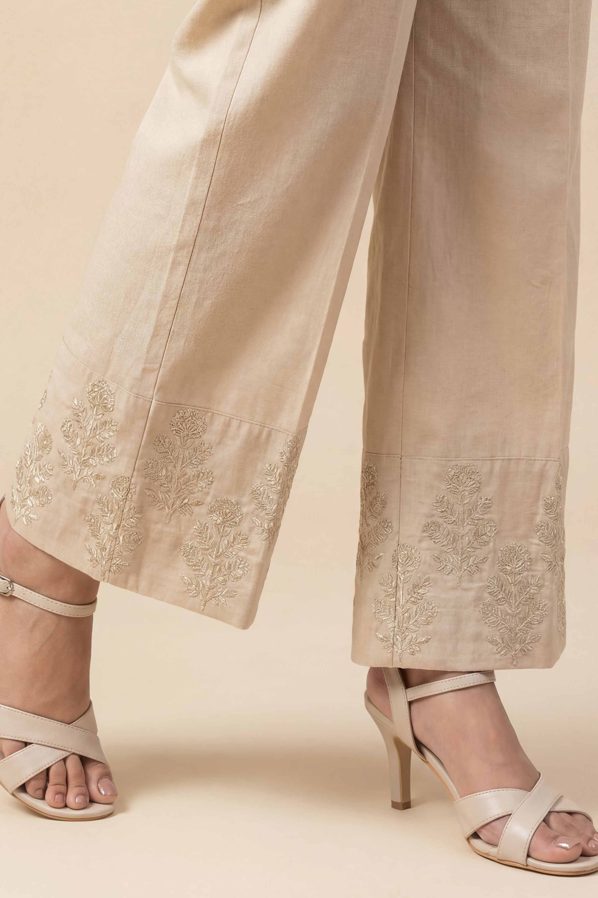 Embroidered Trousers -PE26-640 for Women - Pret Collection | Nishat | Shop Online