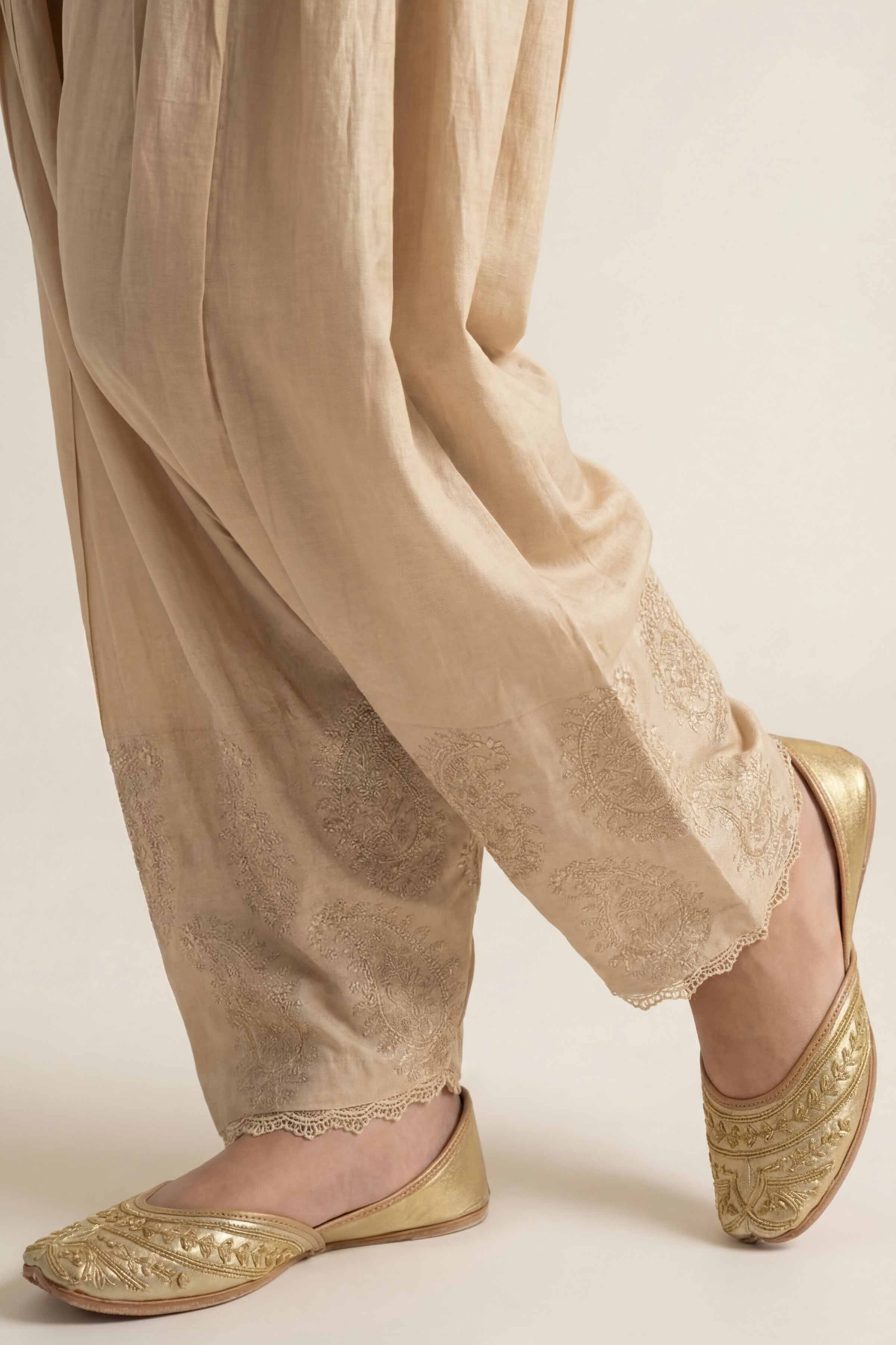 Embroidered Trousers - PE26-644 for Women - Pret Collection | Nishat | Shop Online