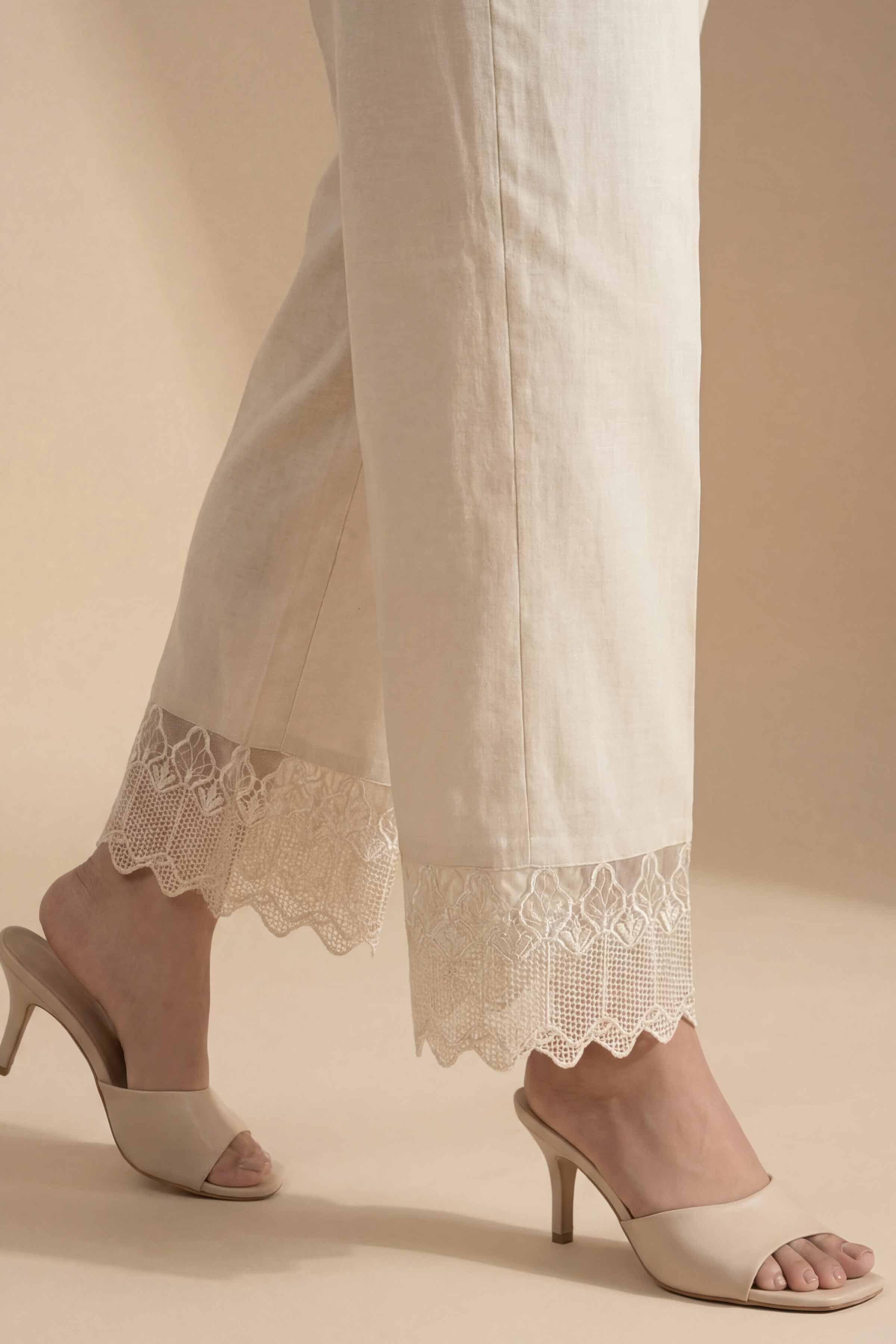 Embroidered Trousers - PE26-649 for Women - Pret Collection | Nishat | Shop Online