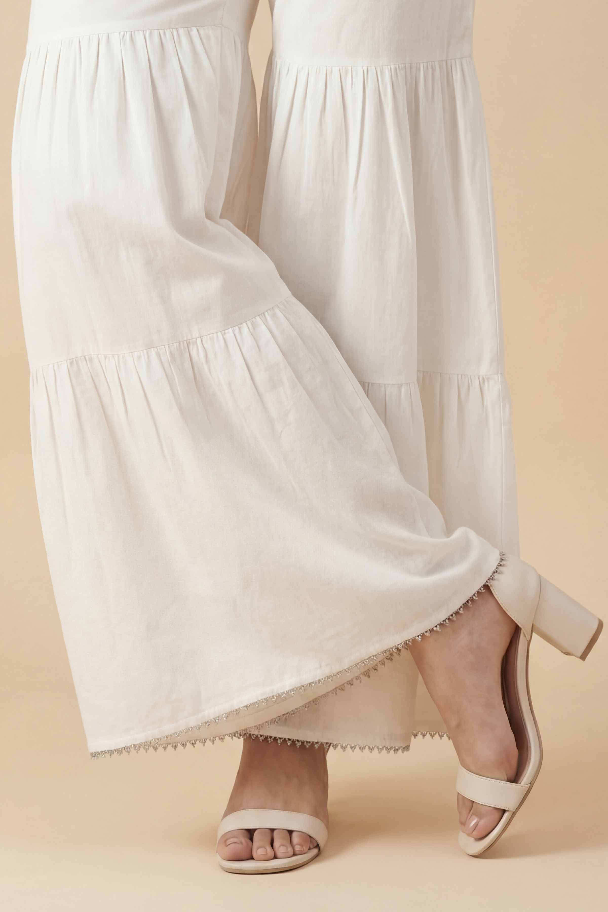 Basic Sharara - PE26-650 for Women - Pret Collection | Nishat | Shop Online