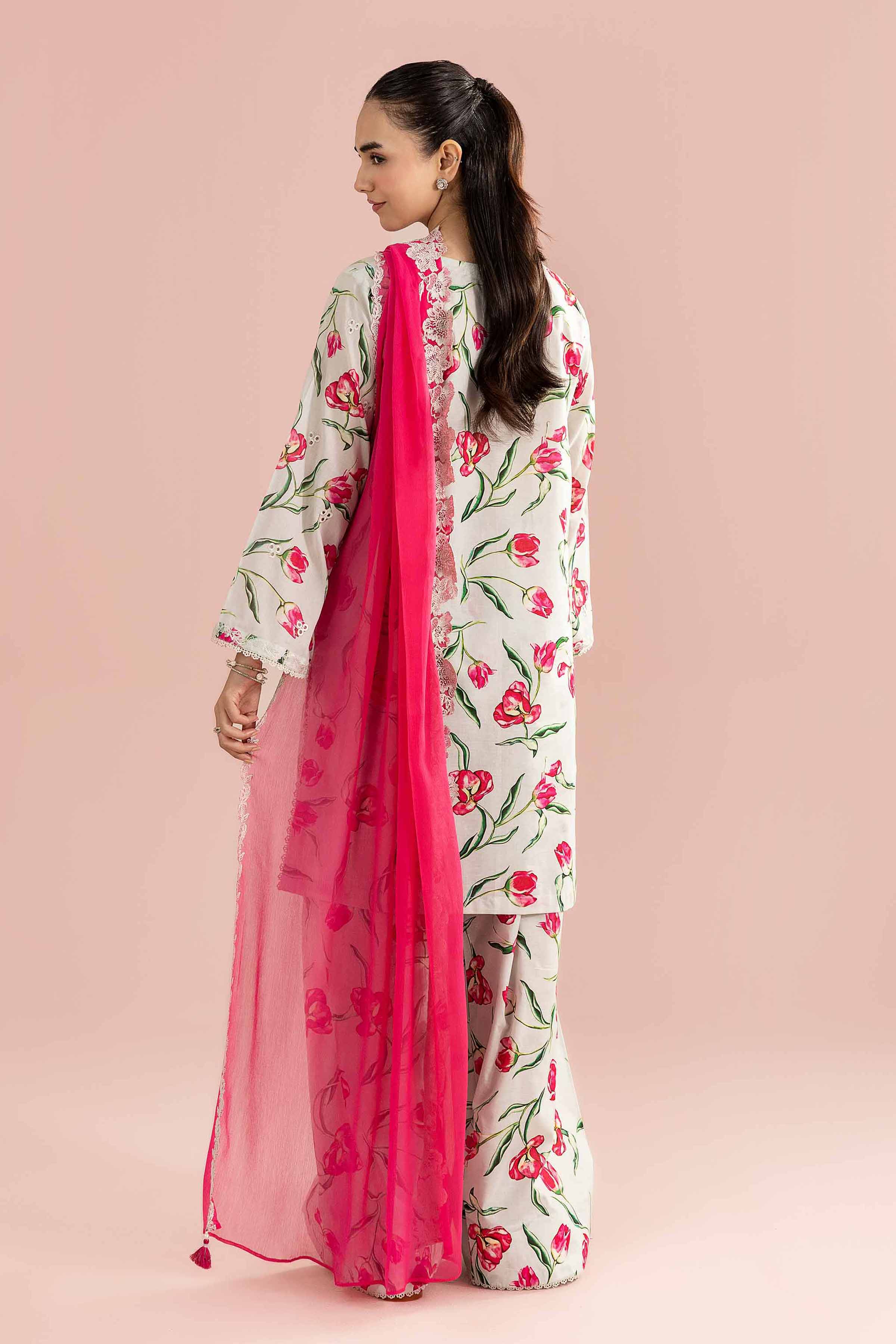 3 Piece - Printed Embroidered Suit - PE26-69 for Women - Pret Collection | Nishat | Shop Online