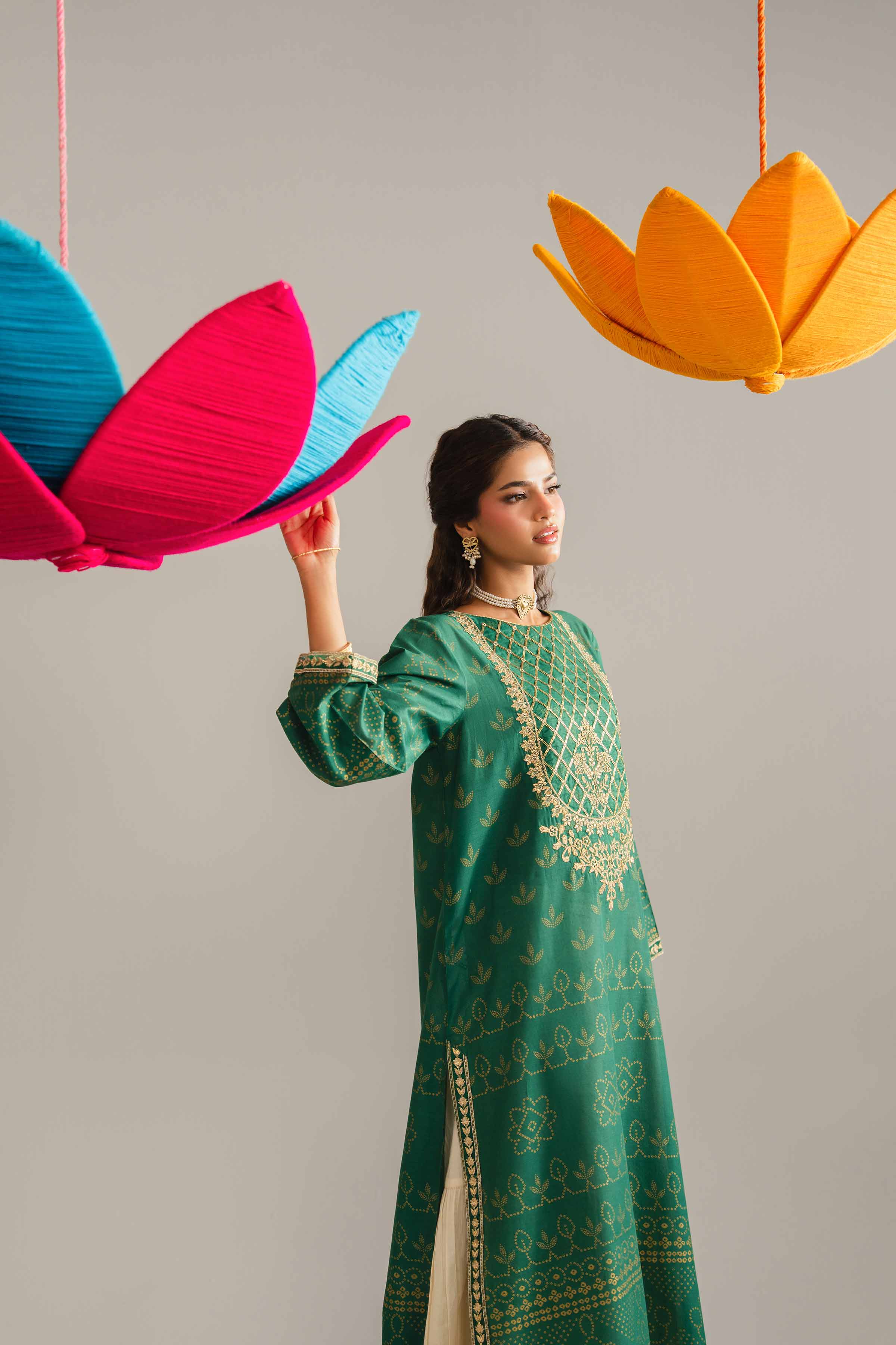 Printed Embroidered Shirt - PE26-87