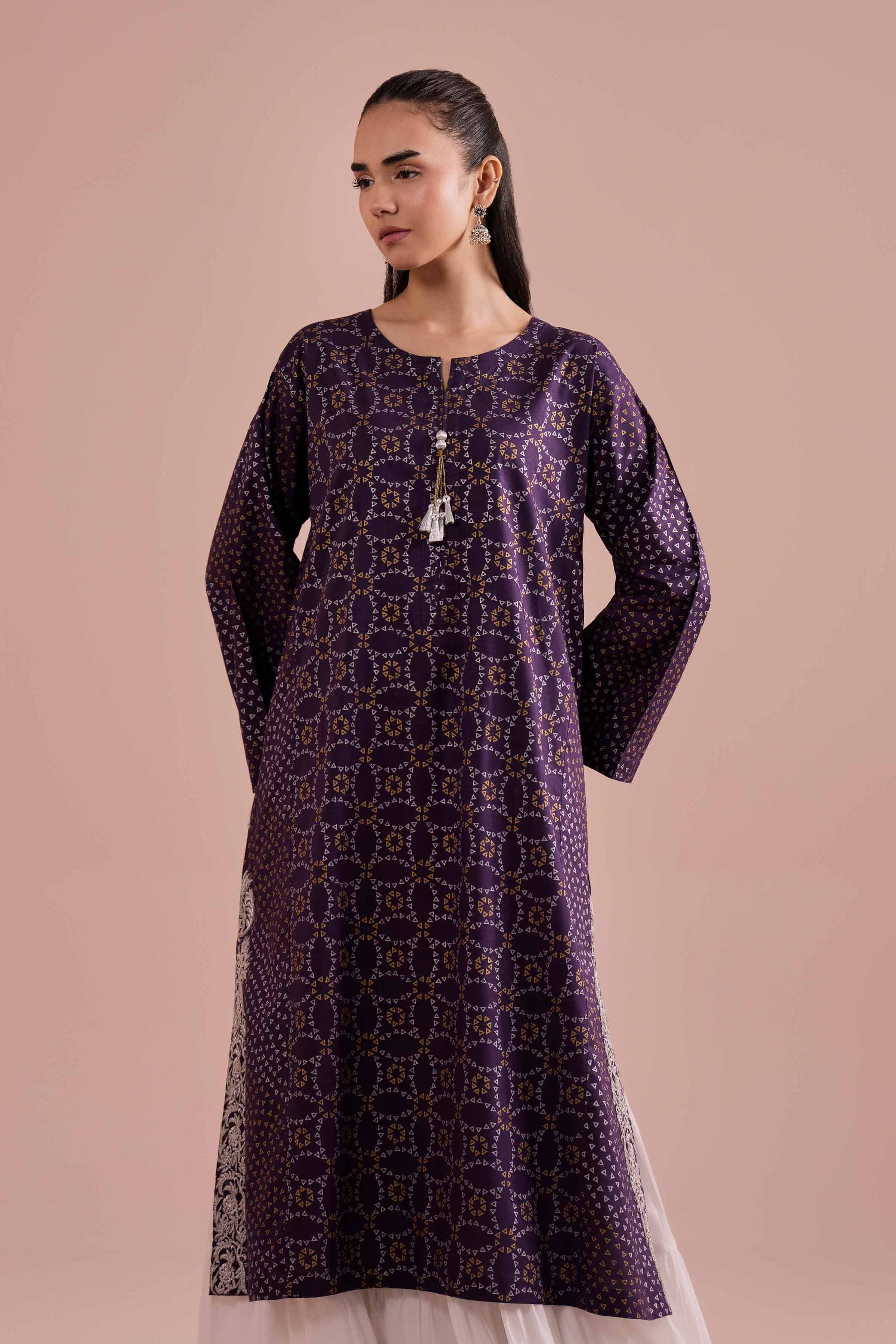Printed Embroidered Shirt - PE26-88 for Women - Pret Collection | Nishat | Shop Online