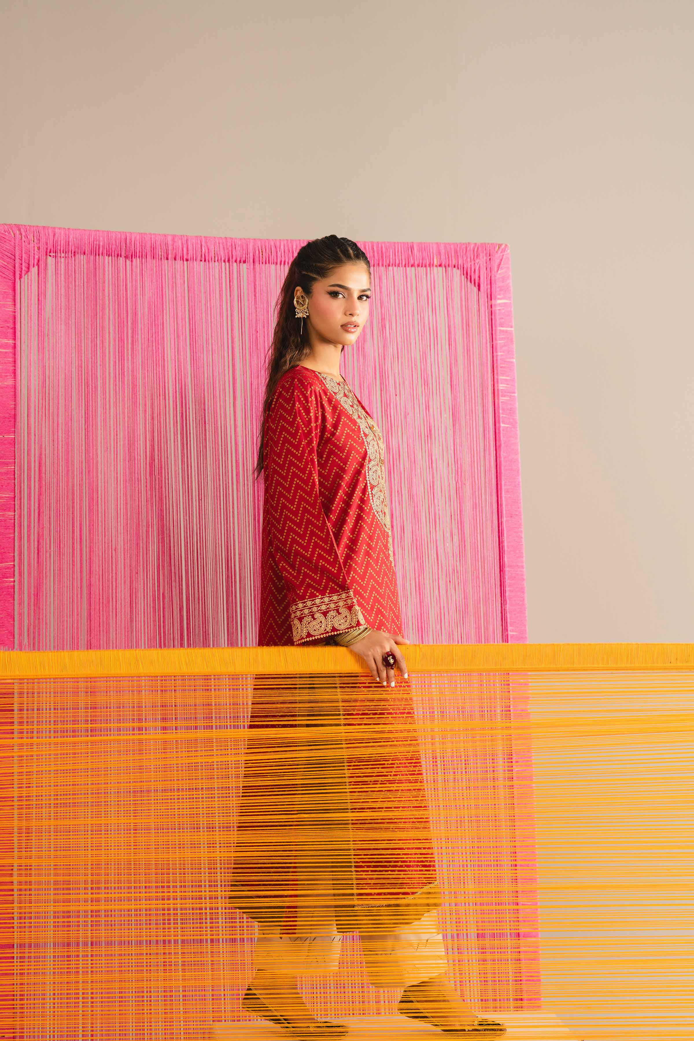 Printed Embroidered Shirt - PE26-90