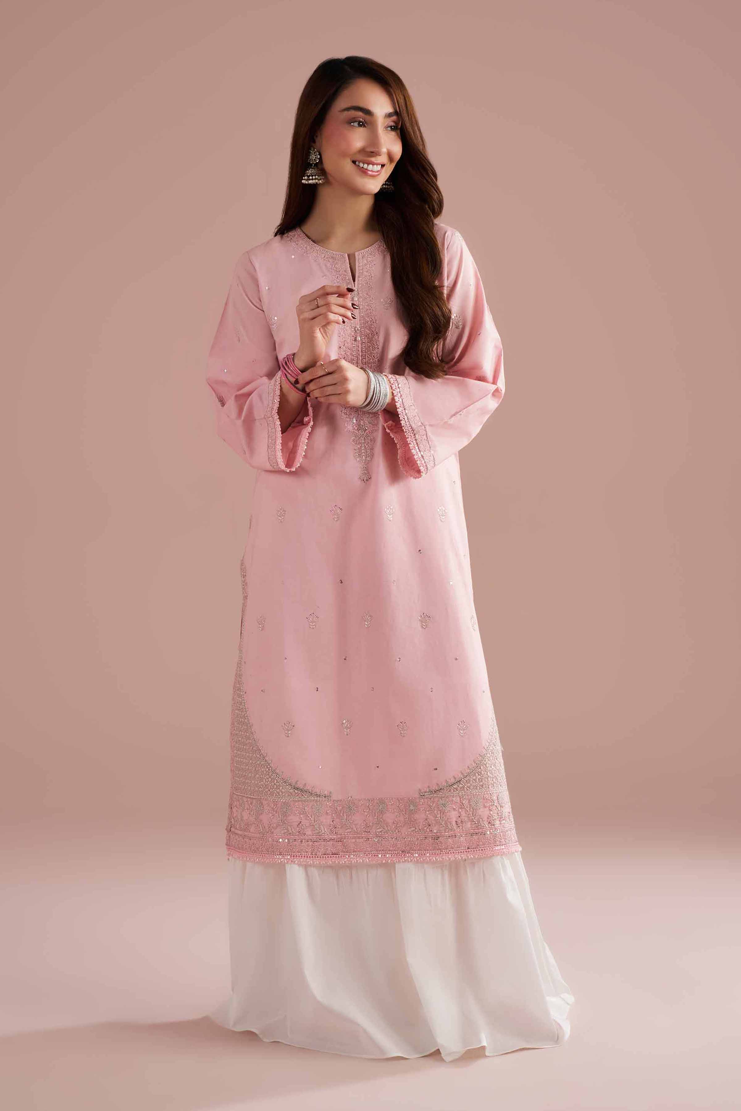 Embroidered Shirt - PE26-92 for Women - Pret Collection | Nishat | Shop Online