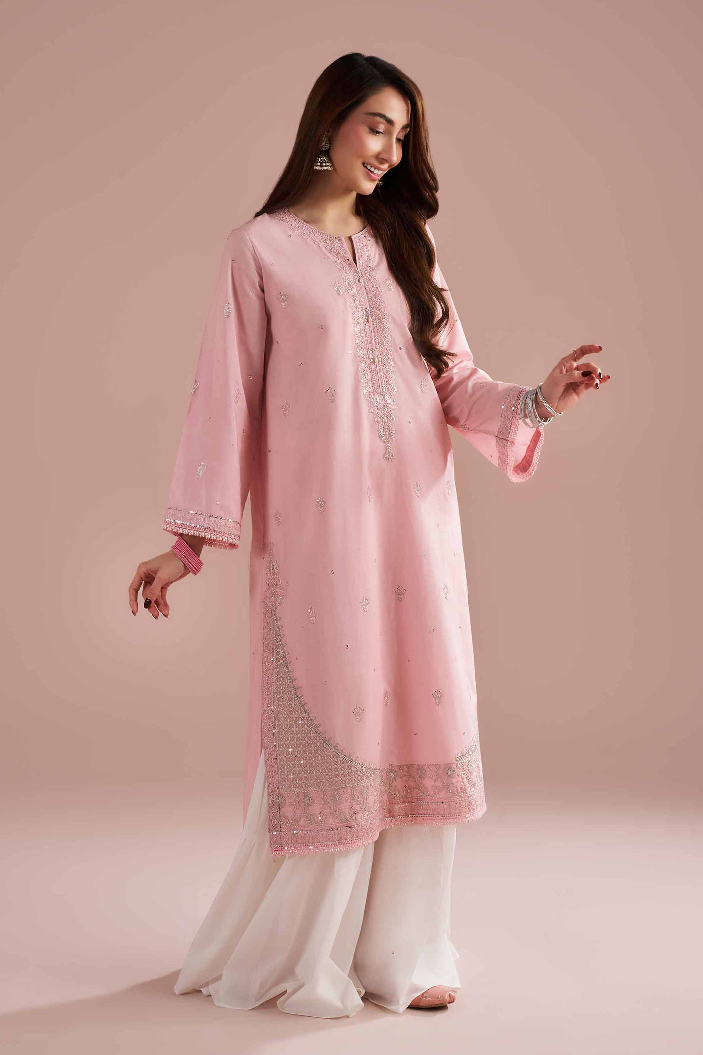 Embroidered Shirt - PE26-92 for Women - Pret Collection | Nishat | Shop Online