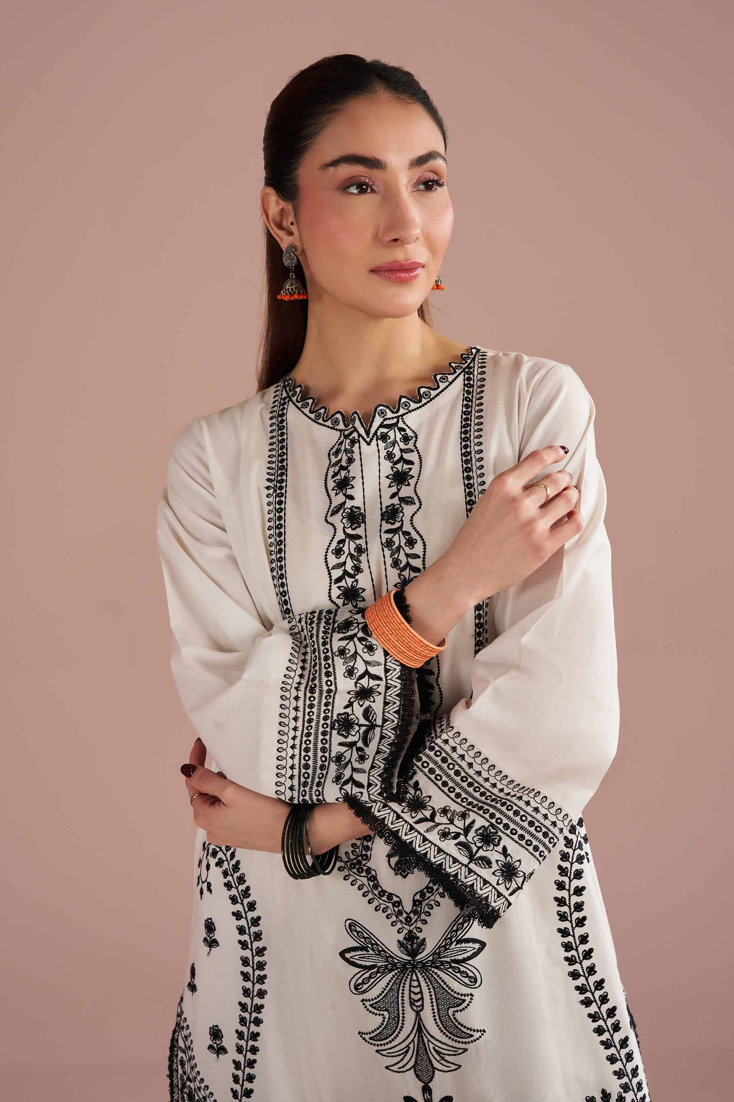 Embroidered Shirt - PE26-94 for Women - Pret Collection | Nishat | Shop Online