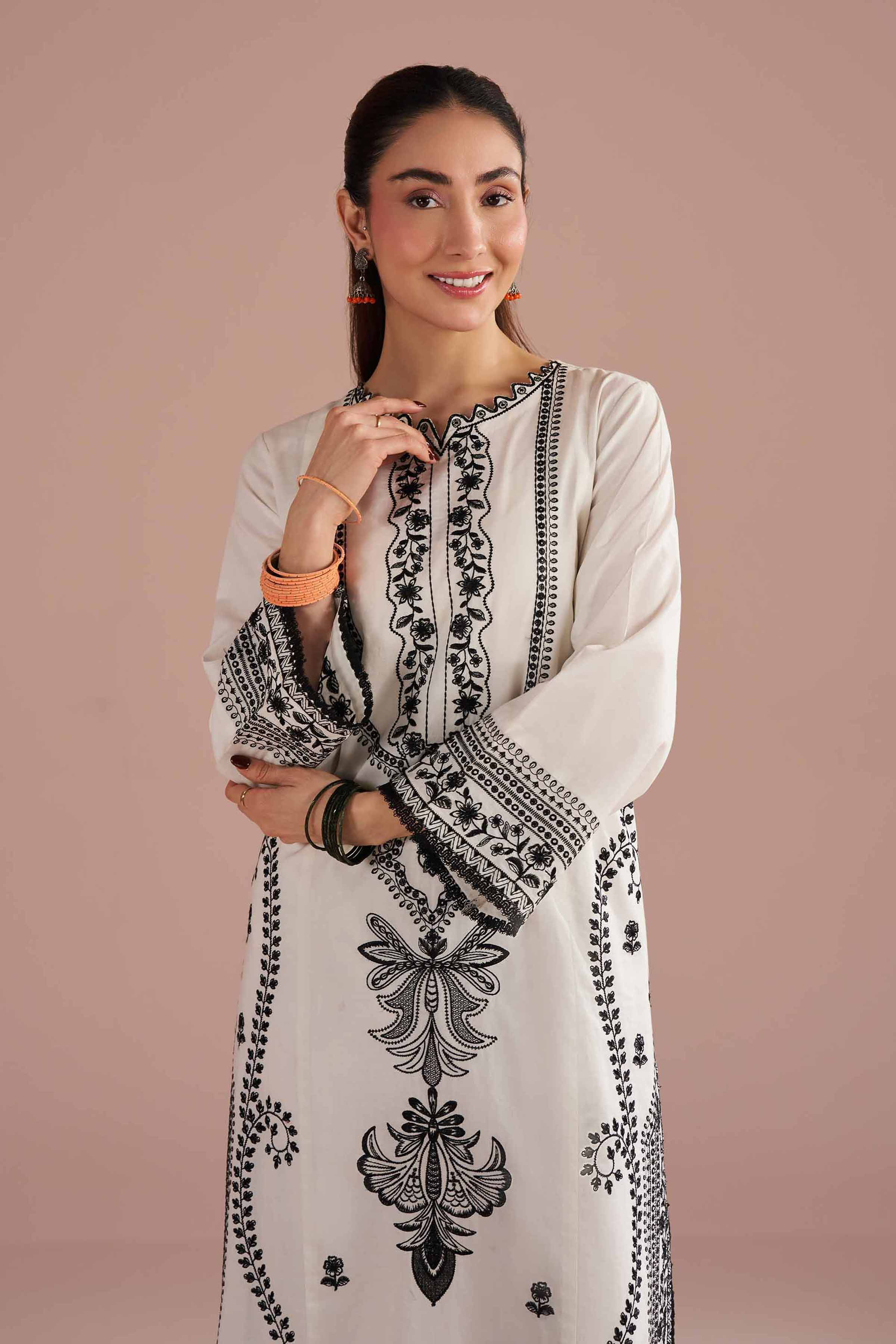 Embroidered Shirt - PE26-94 for Women - Pret Collection | Nishat | Shop Online