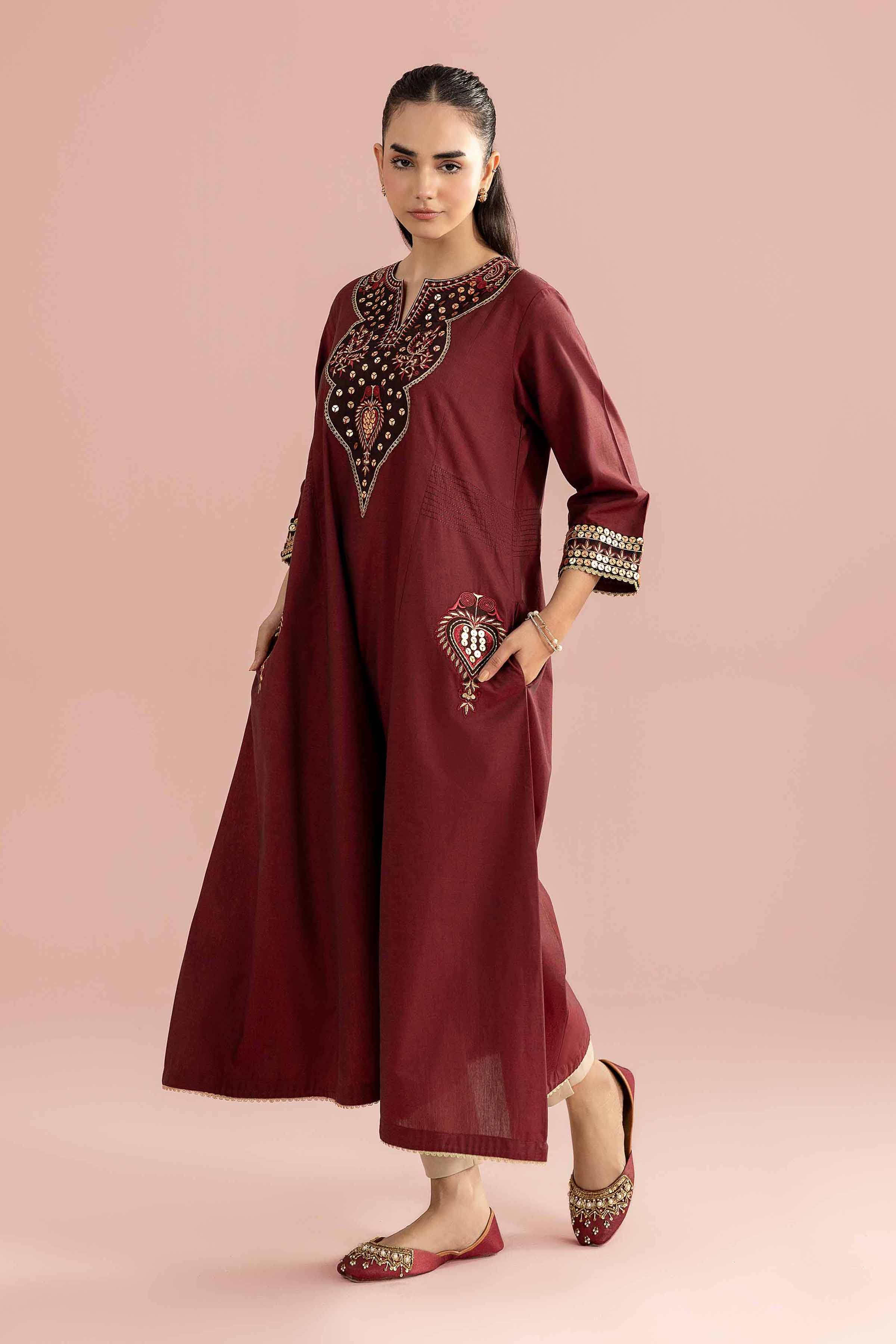 Embroidered Shirt - PE26-97 for Women - Pret Collection | Nishat | Shop Online
