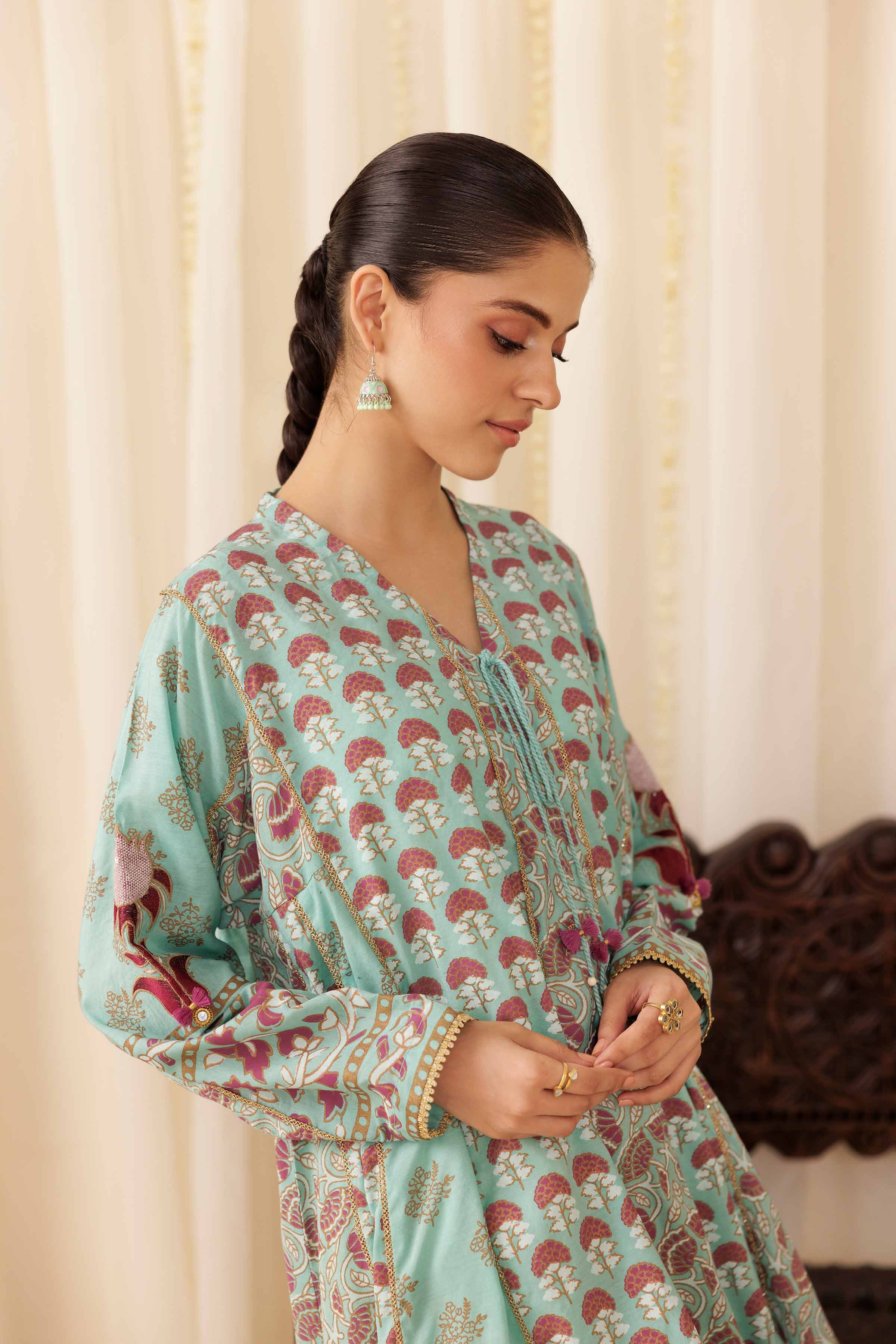 2 Piece - Printed Embroidered Suit - PFE25-47 for Women - Pret Collection | Nishat | Shop Online