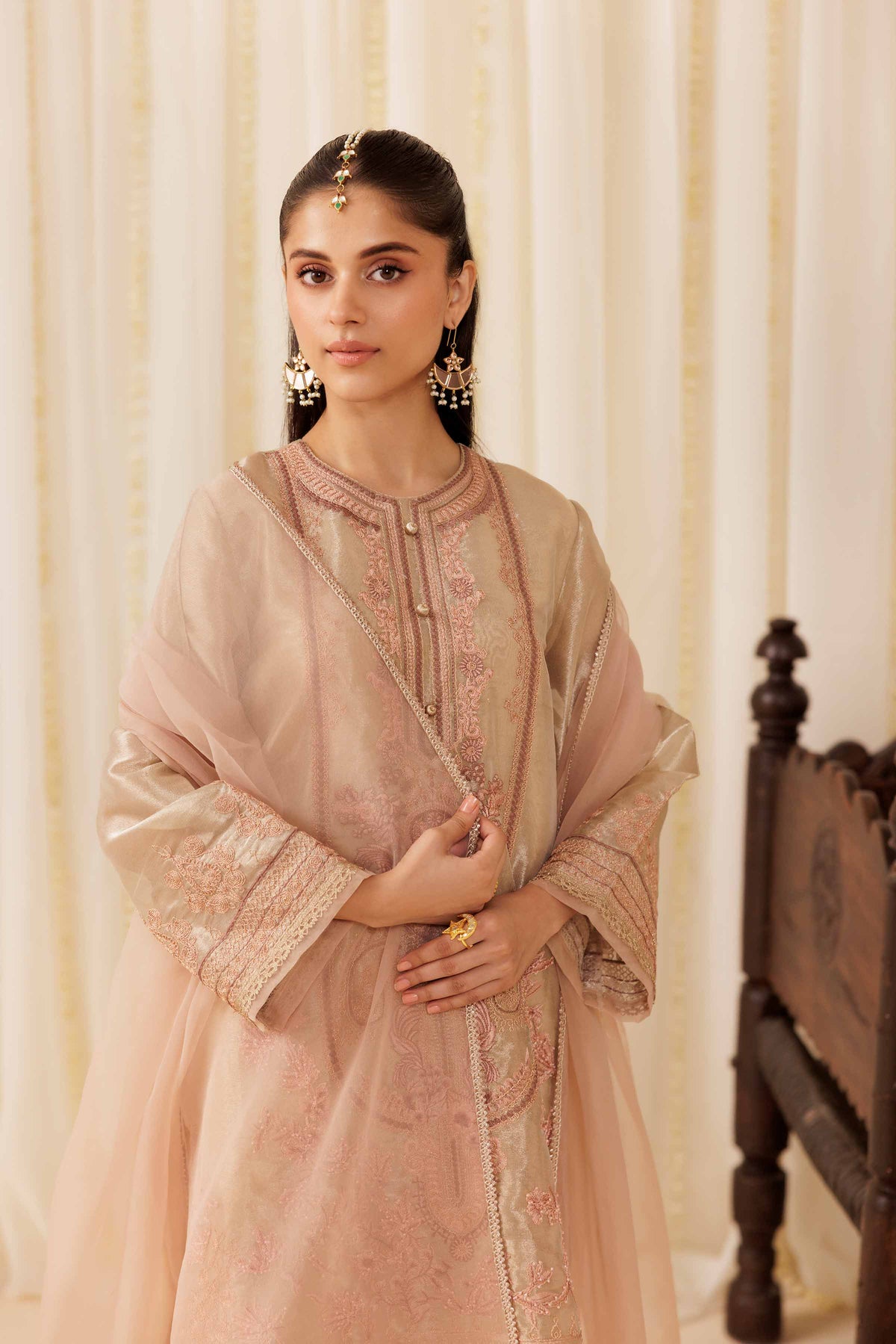 3 Piece - Embroidered Suit - PFE25-55 for Women - Pret Collection | Nishat | Shop Online