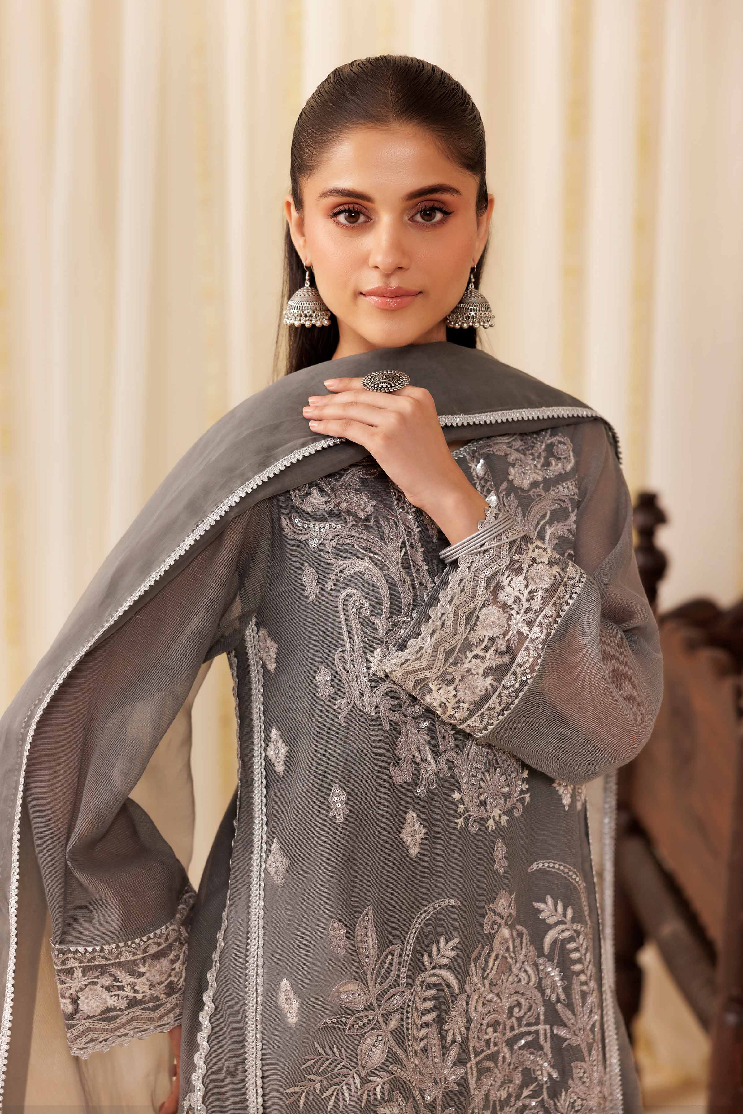 3 Piece - Embroidered Suit - PFE25-56 for Women - Pret Collection | Nishat | Shop Online