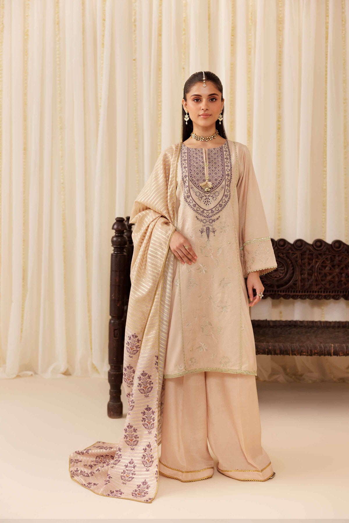 3 Piece - Embroidered Suit - PFE25-58 for Women - Pret Collection | Nishat | Shop Online