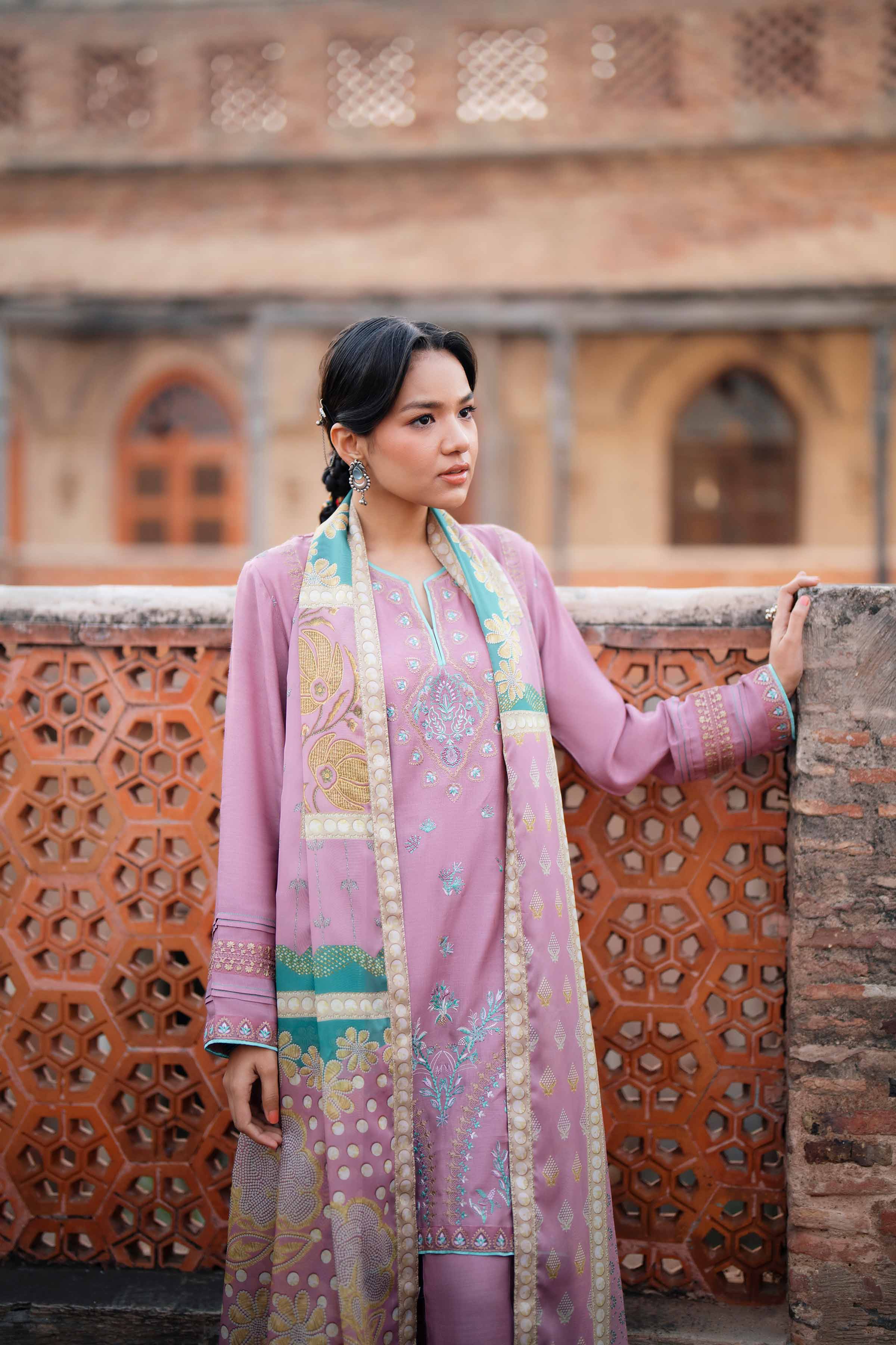 3 Piece - Embroidered Suit - PFE26-01