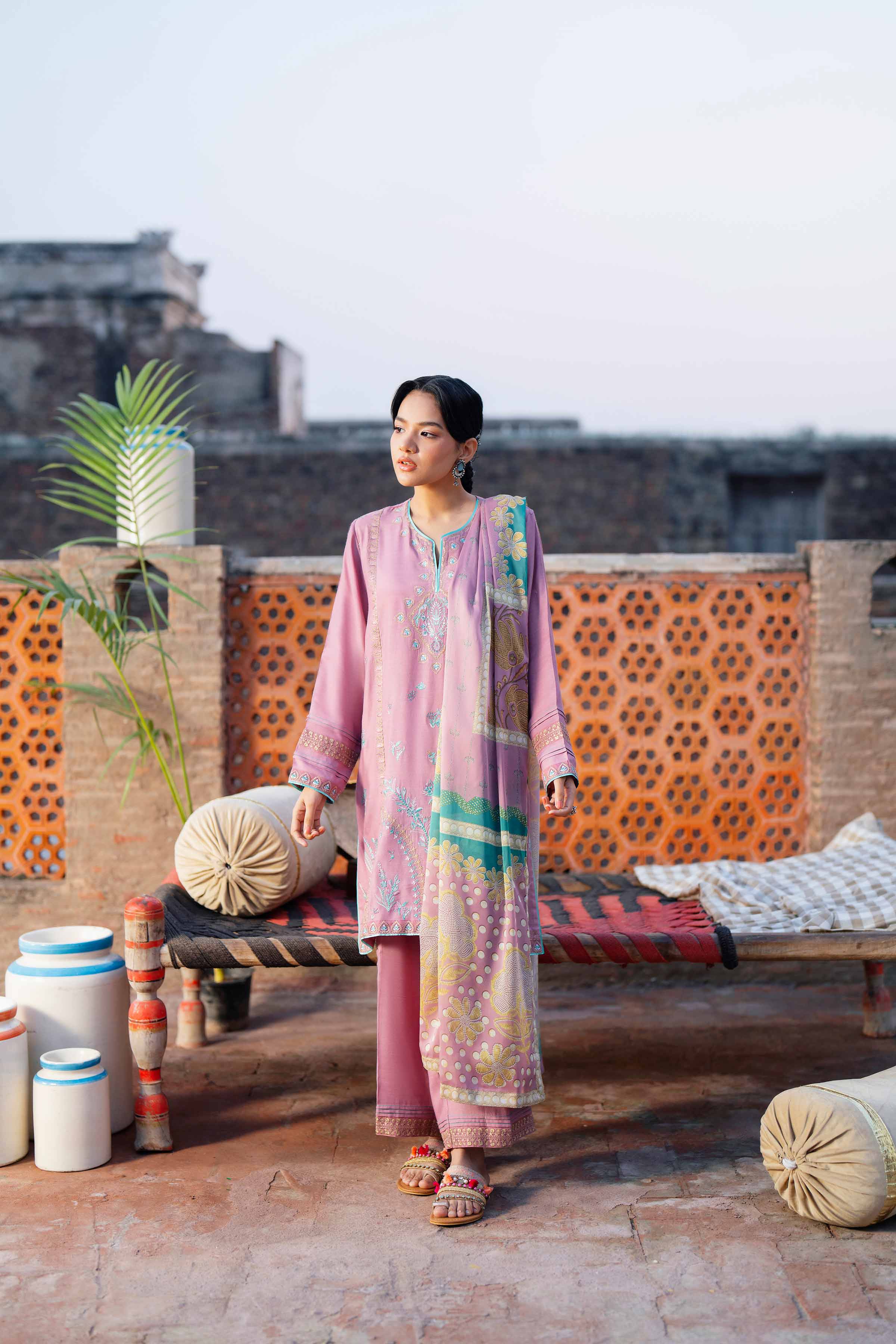 3 Piece - Embroidered Suit - PFE26-01