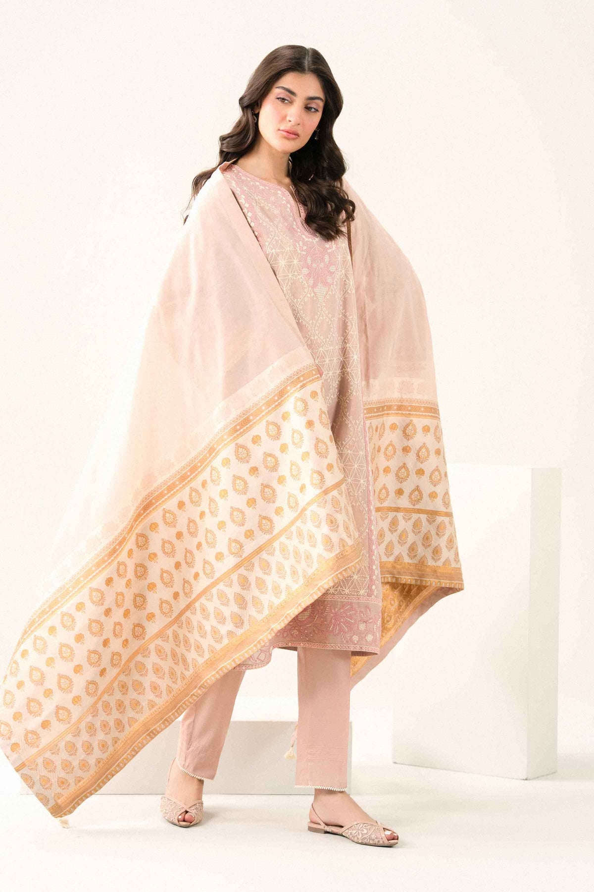 3 Piece - Embroidered Suit - PFE26-41