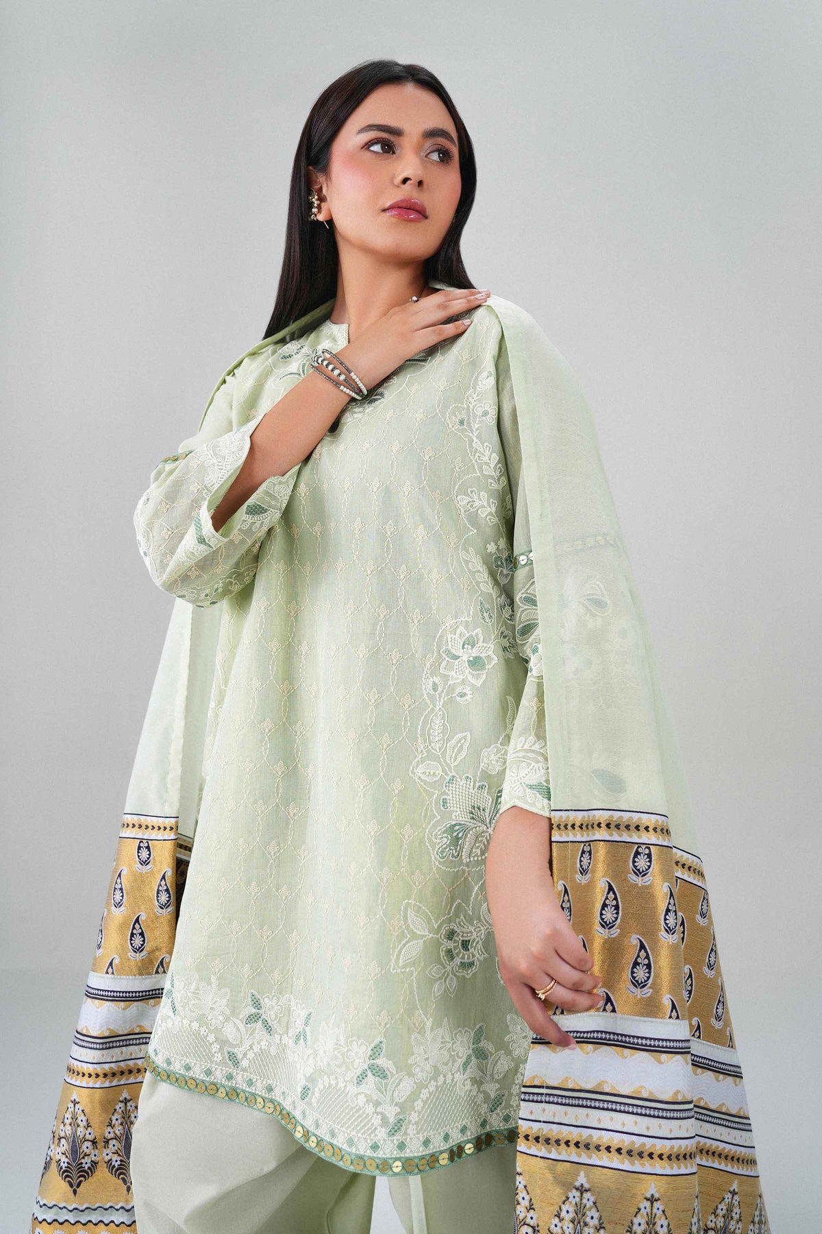 3 Piece - Embroidered Suit - PFE26-43 for Women - Pret Collection | Nishat | Shop Online