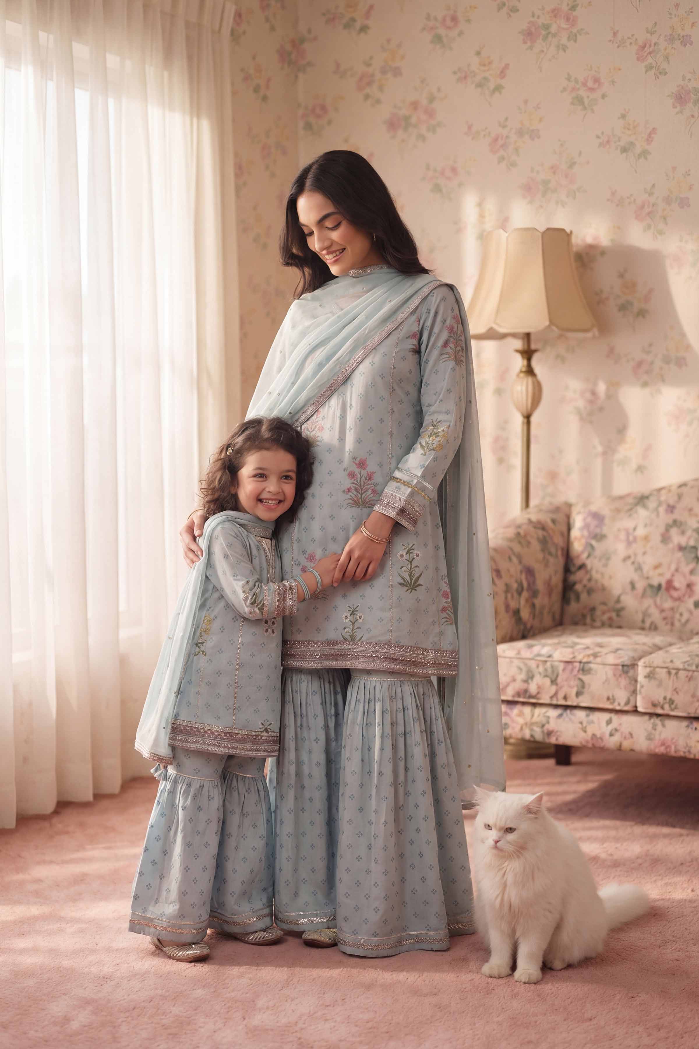 3 Piece - Embroidered Suit - PMD26-43 M