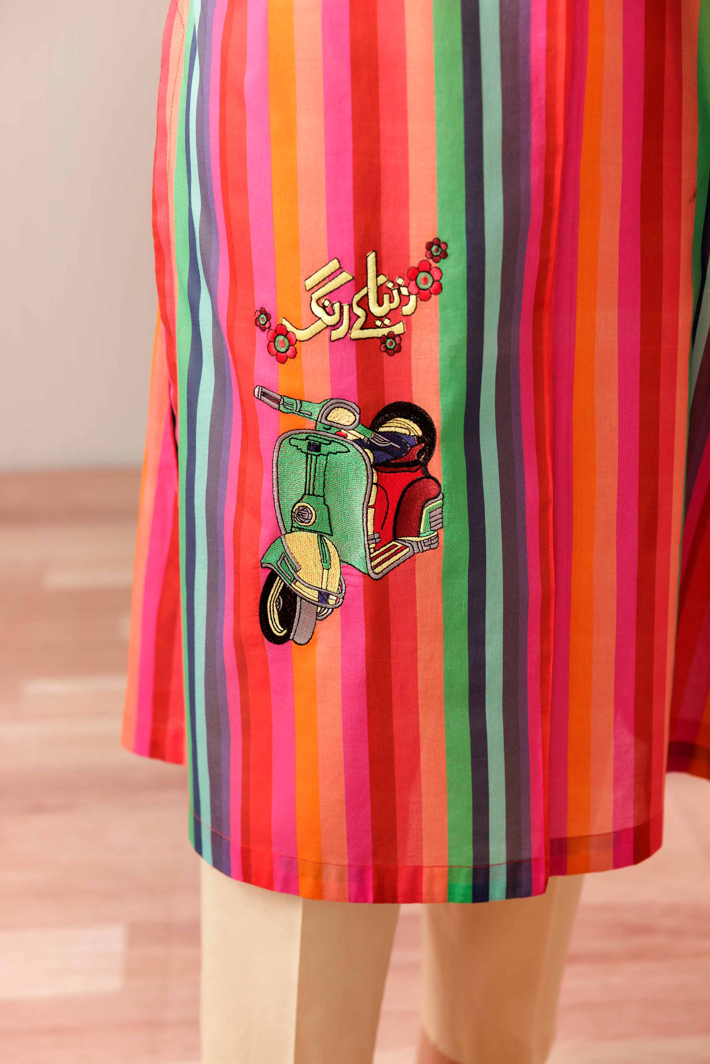 Printed Embroidered Shirt - PS25-188 for Women - Pret Collection | Nishat | Shop Online