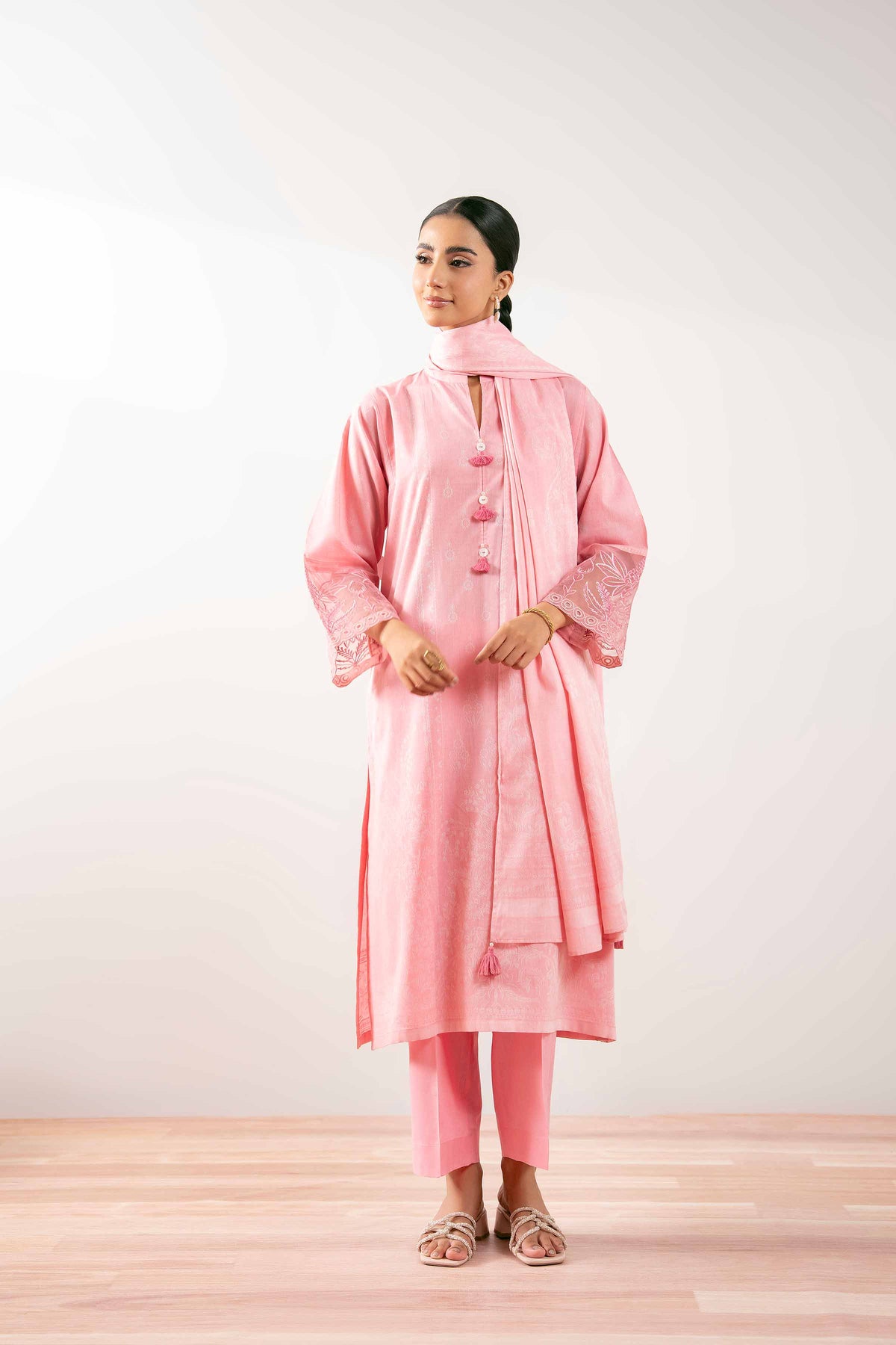 3 Piece - Embroidered Suit - PS25-208 for Women - Pret Collection | Nishat | Shop Online
