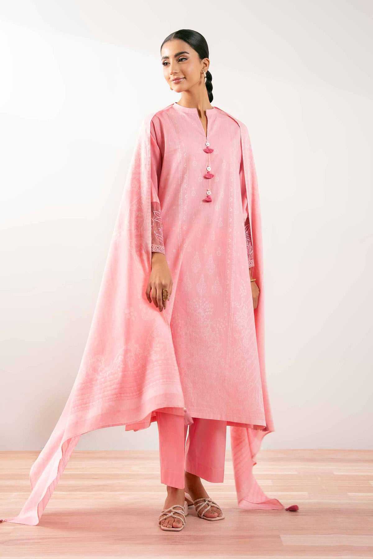 3 Piece - Embroidered Suit - PS25-208 for Women - Pret Collection | Nishat | Shop Online