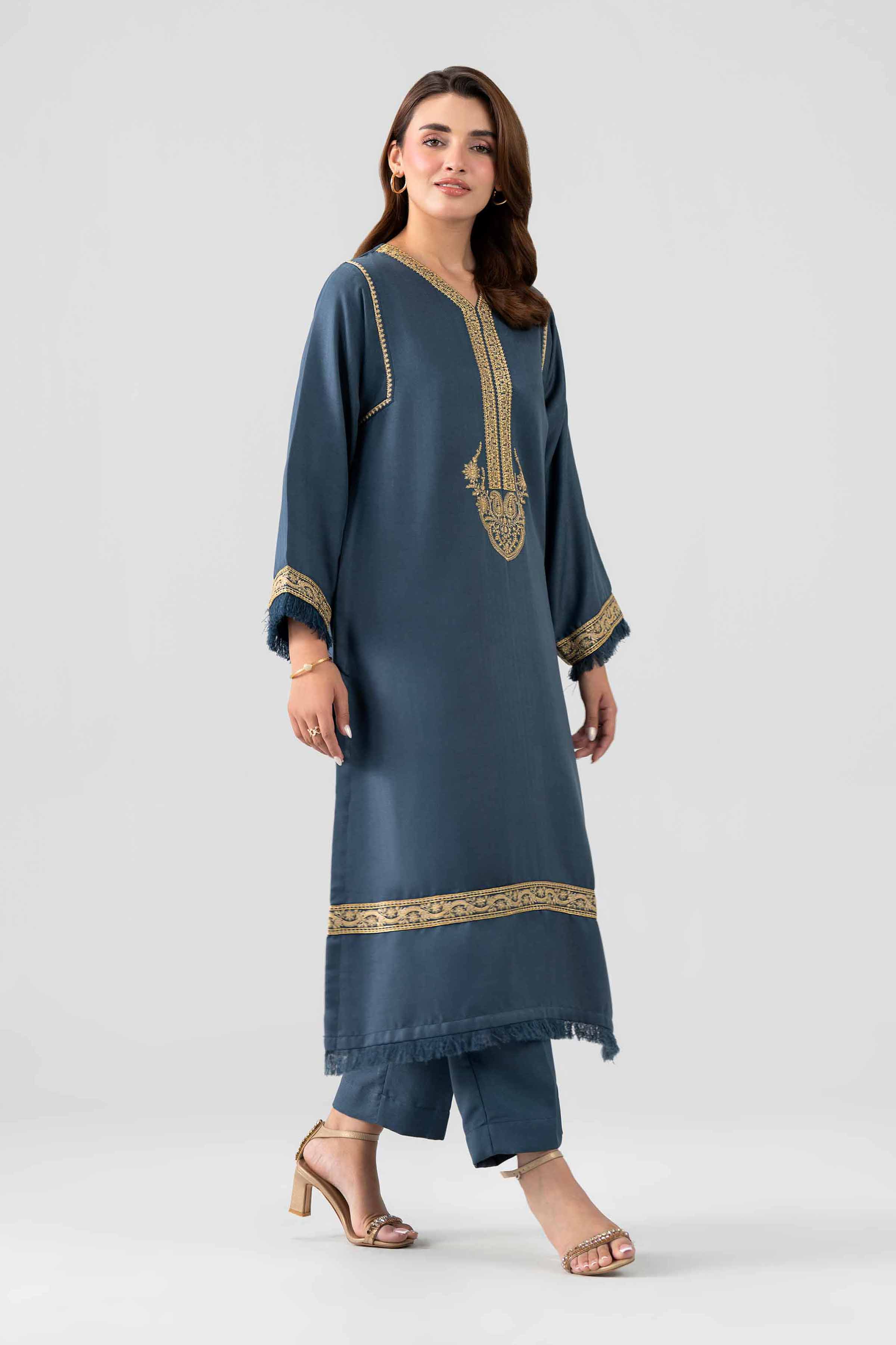 2 Piece - Embroidered Suit - PS26-160