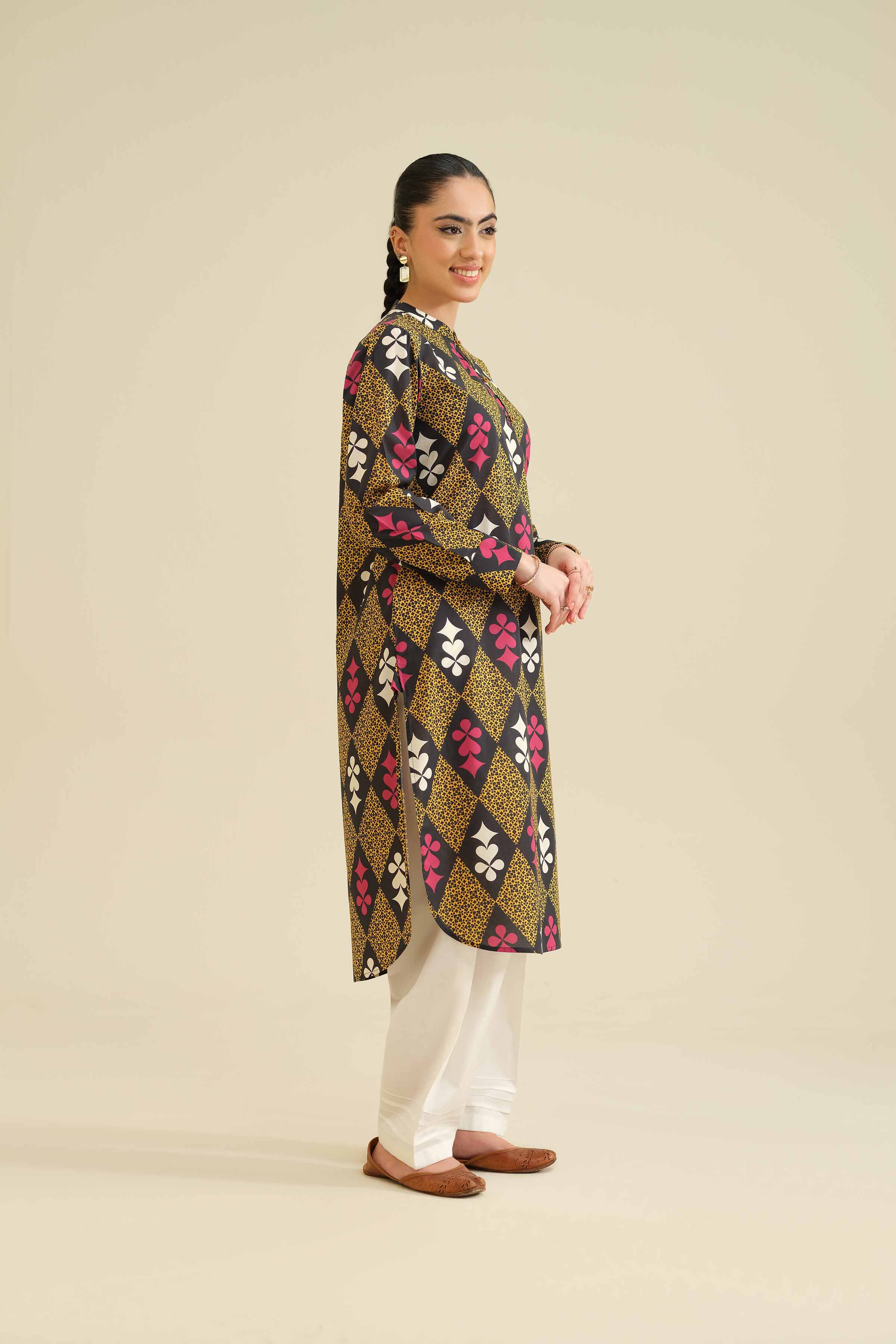 Printed Shirt - PW25-03 for Women - Pret Collection | Nishat | Shop Online