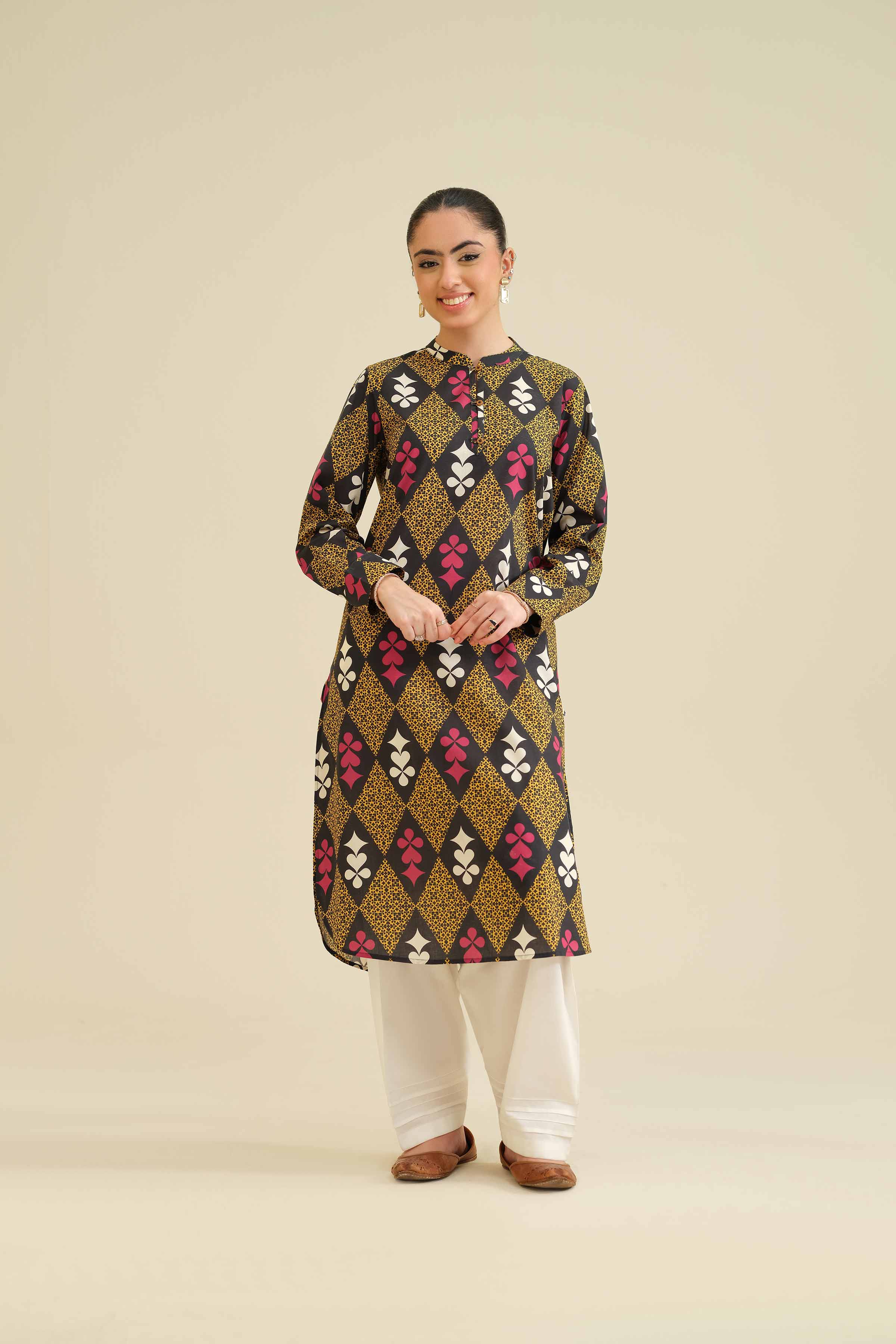 Printed Shirt - PW25-03 for Women - Pret Collection | Nishat | Shop Online