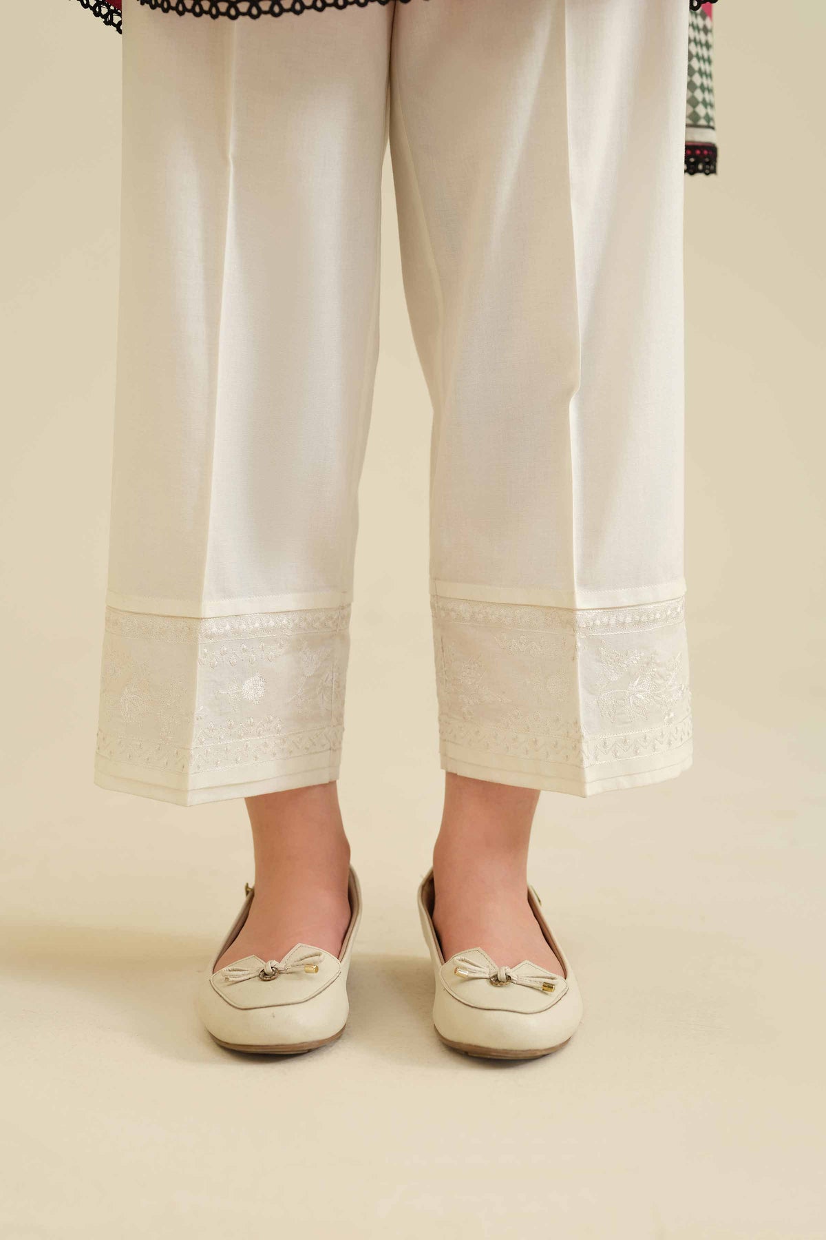 Embroidered Trousers - PW25-112 for Women - Pret Collection | Nishat | Shop Online