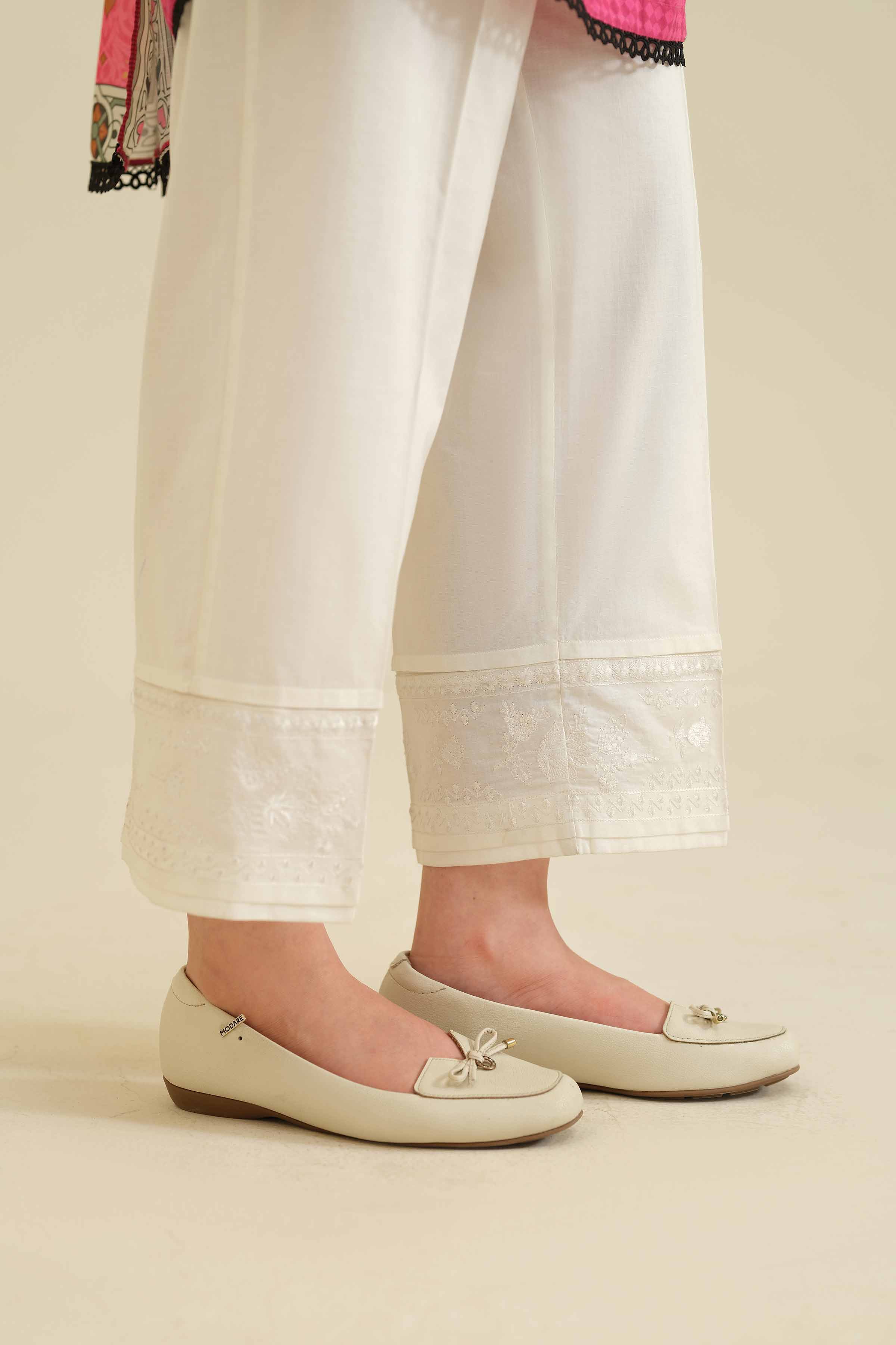 Embroidered Trousers - PW25-112 for Women - Pret Collection | Nishat | Shop Online