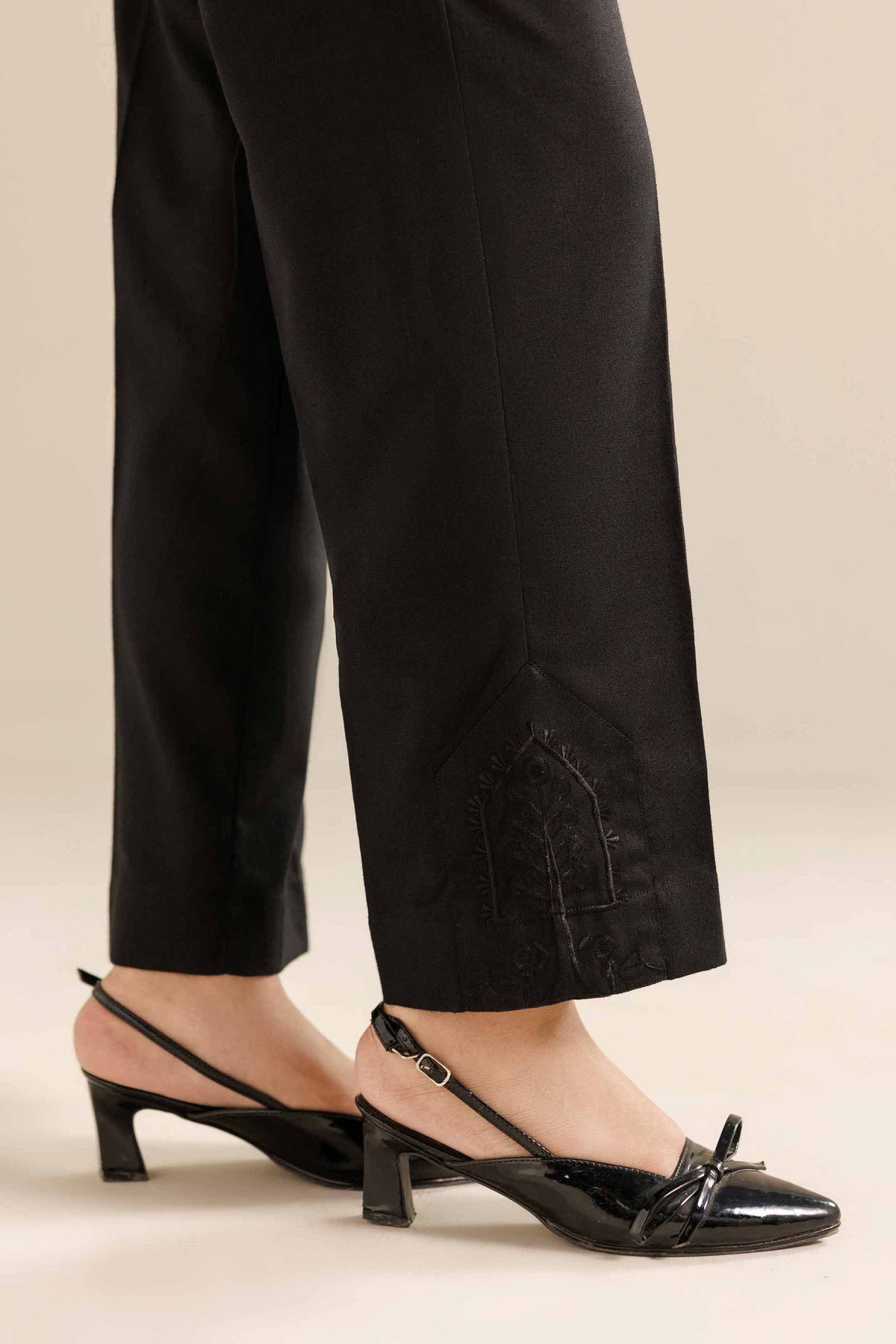 Embroidered Trousers - PW25-126 for Women - Pret Collection | Nishat | Shop Online