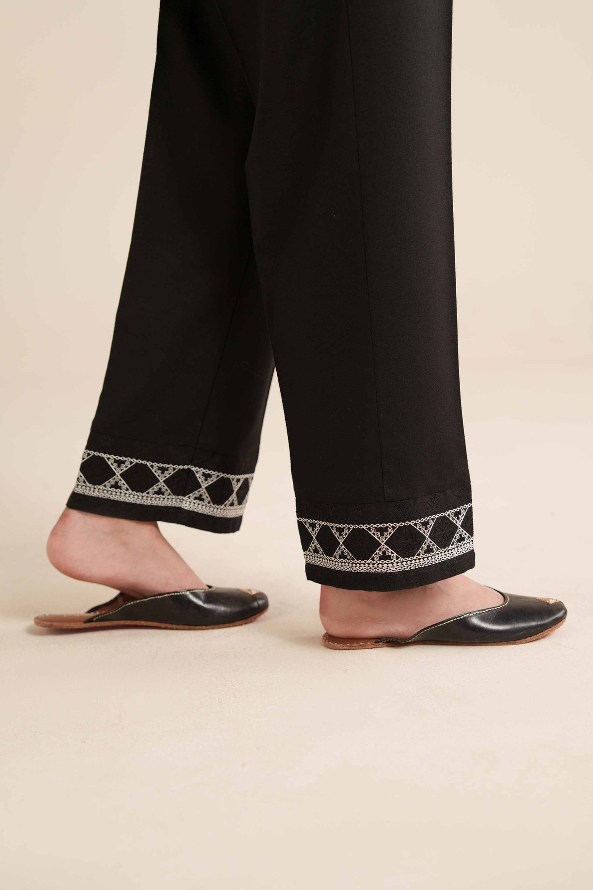 Embroidered Trousers - PW25-127 for Women - Pret Collection | Nishat | Shop Online