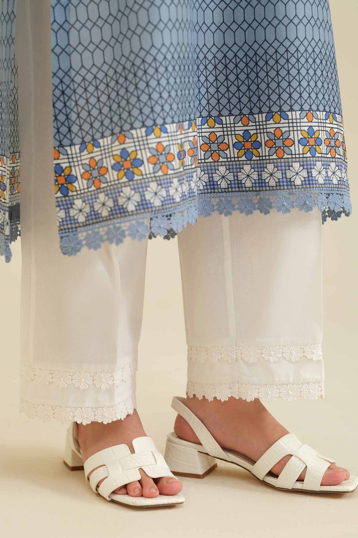 Basic Trousers - PW25-134 for Women - Pret Collection | Nishat | Shop Online