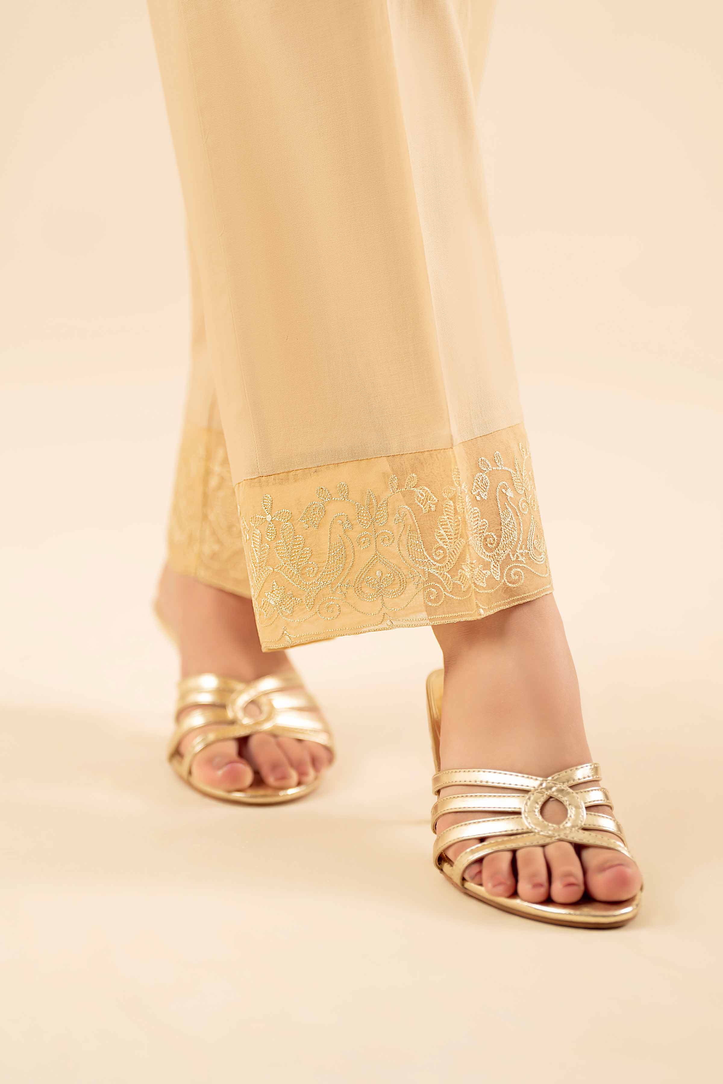 Embroidered Trousers - PW25-138 for Women - Pret Collection | Nishat | Shop Online