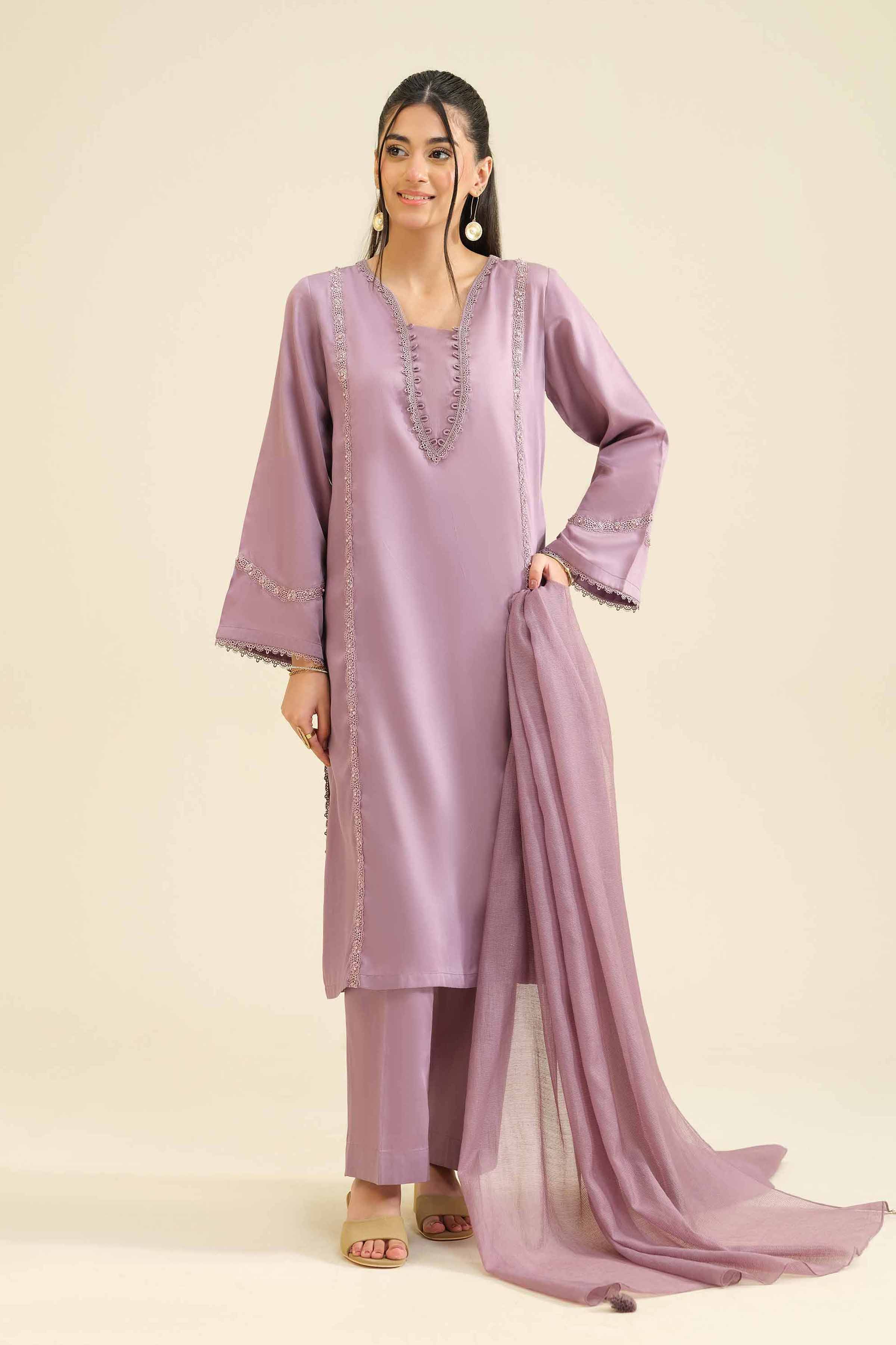 3 Piece - Basic Suit - PW25-14 for Women - Pret Collection | Nishat | Shop Online