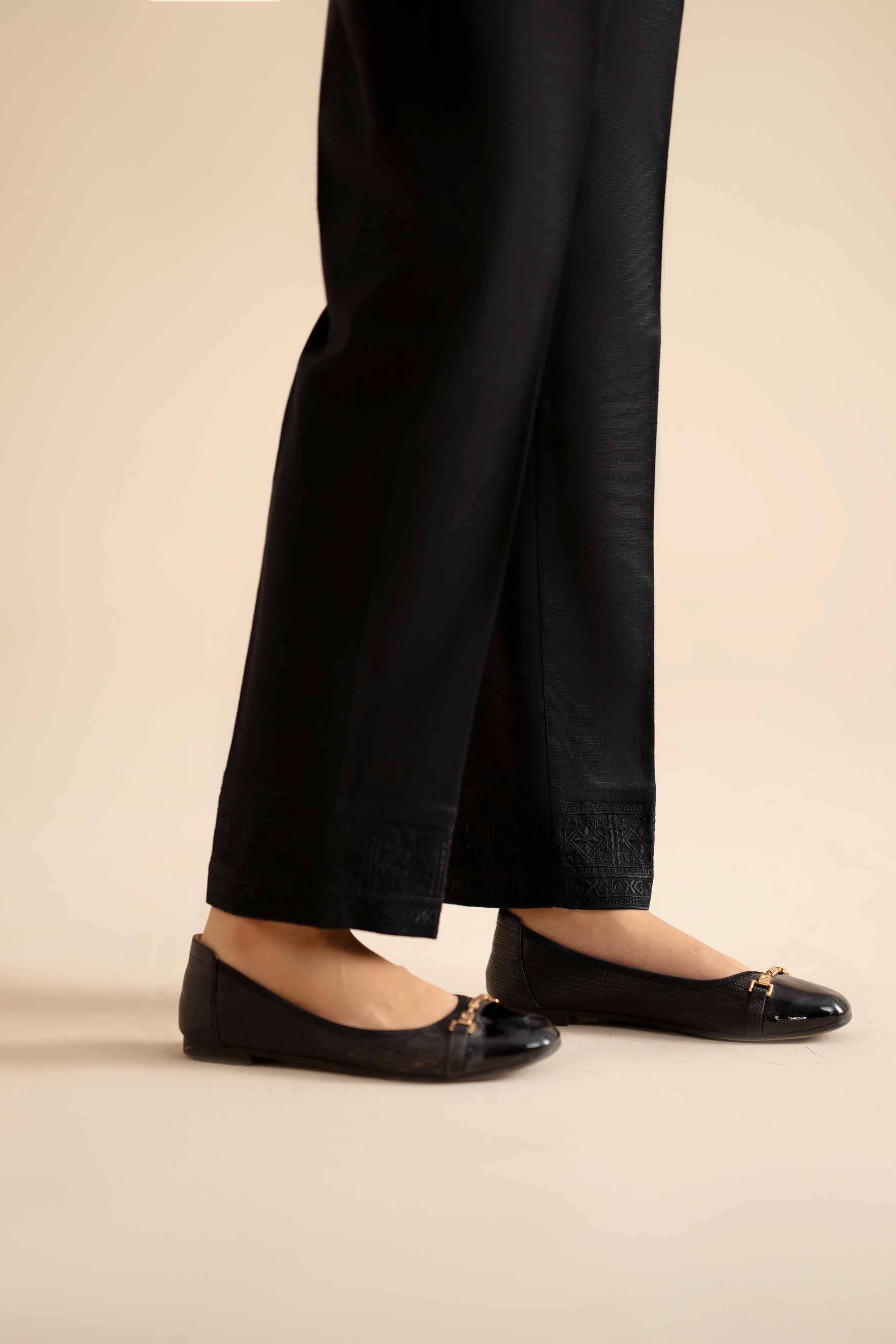 Embroidered Trousers - PW25-141 for Women - Pret Collection | Nishat | Shop Online