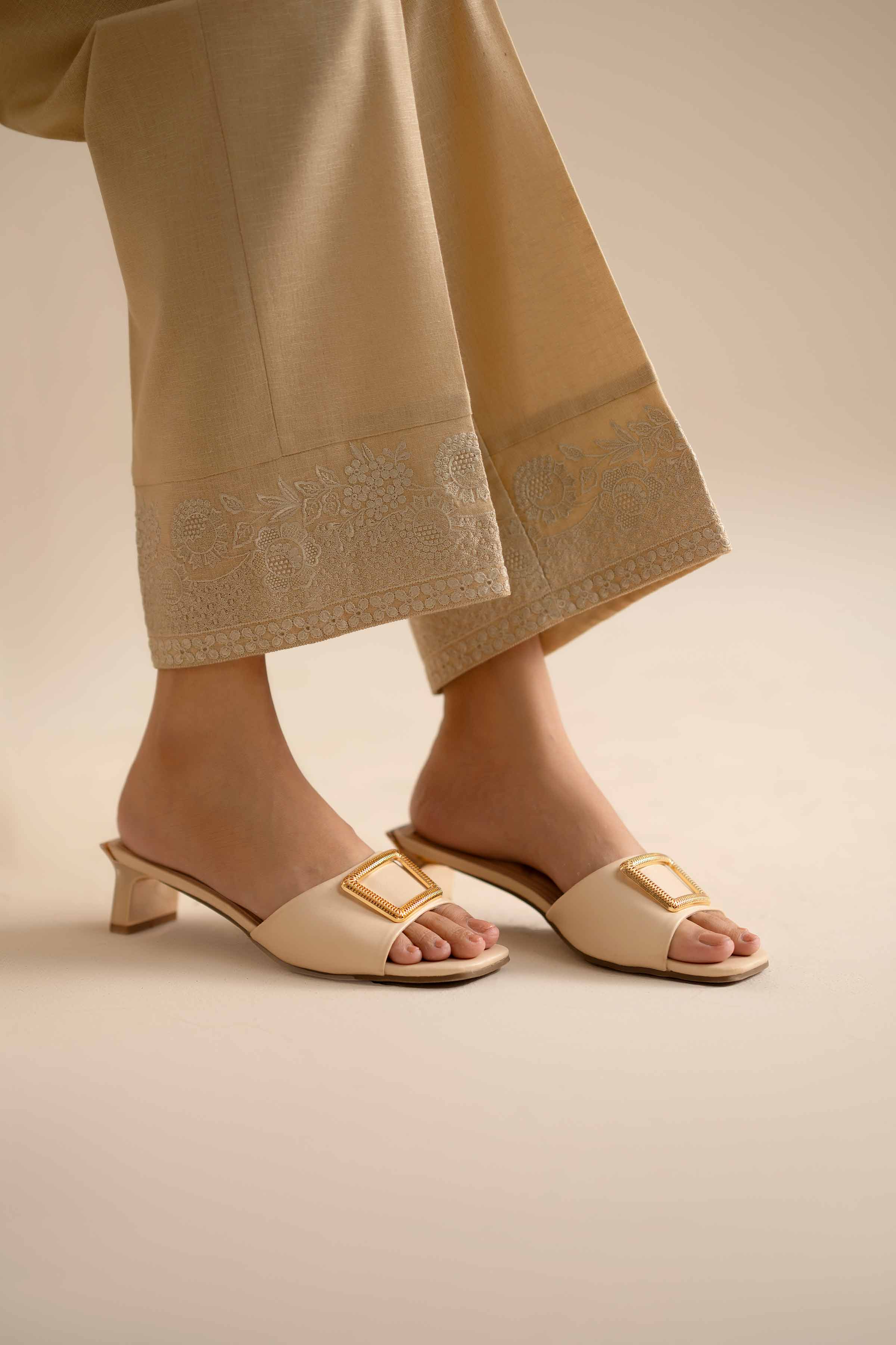 Embroidered Trousers - PW25-145 for Women - Pret Collection | Nishat | Shop Online