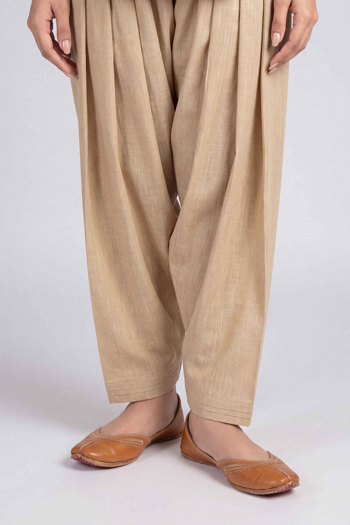 Solid Shalwar - PW25-146 for Women - Pret Collection | Nishat | Shop Online