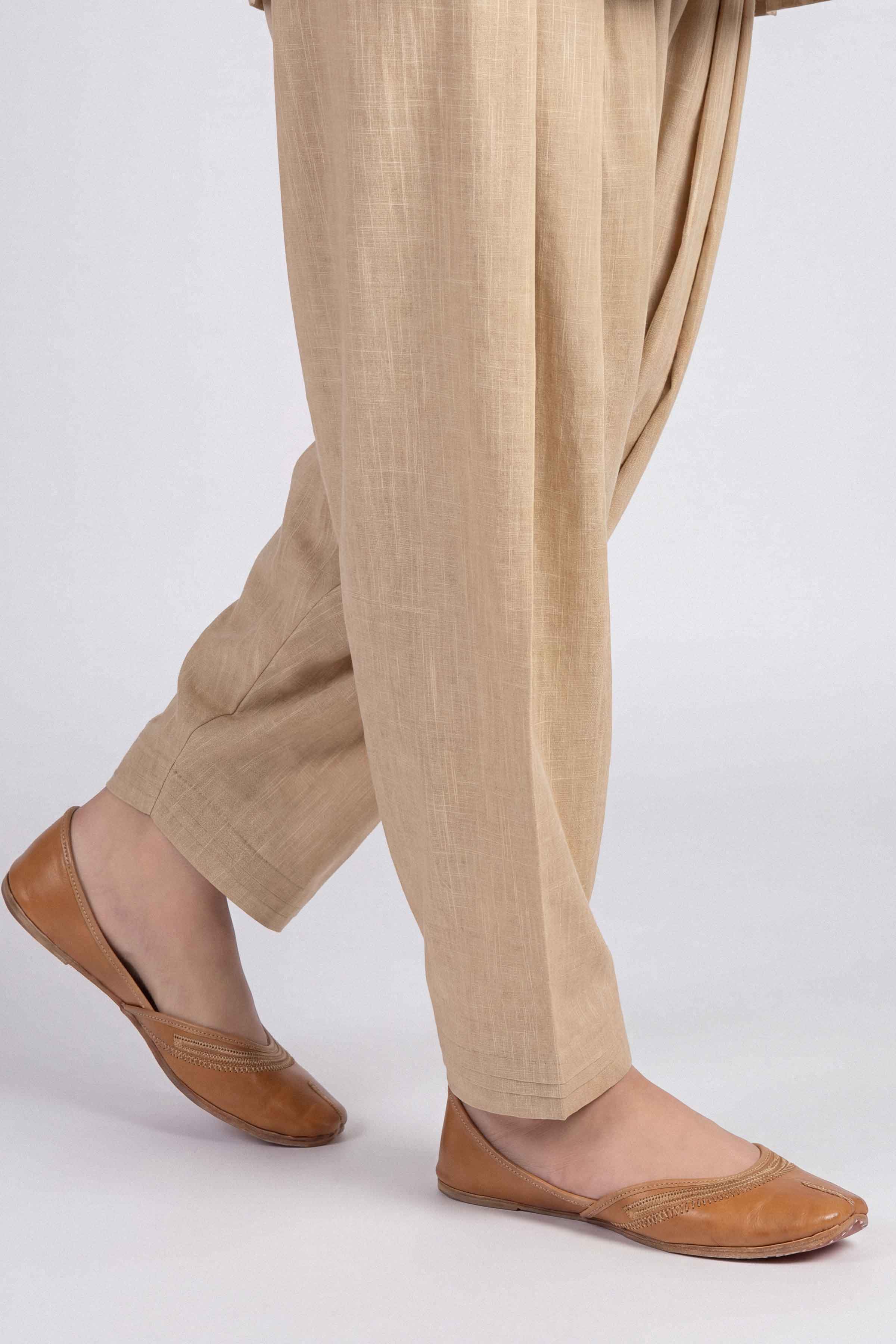 Solid Shalwar - PW25-146 for Women - Pret Collection | Nishat | Shop Online