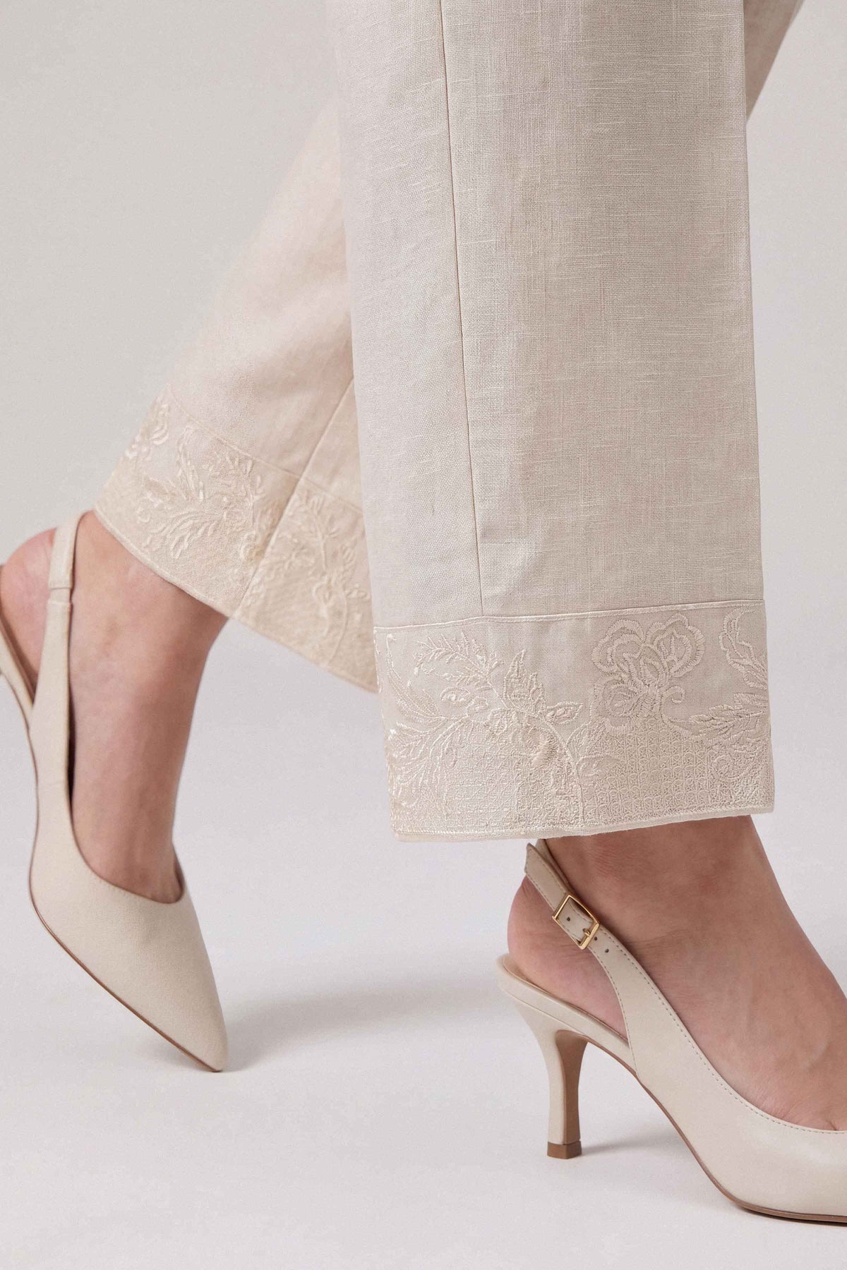 Embroidered Trousers - PW25-156