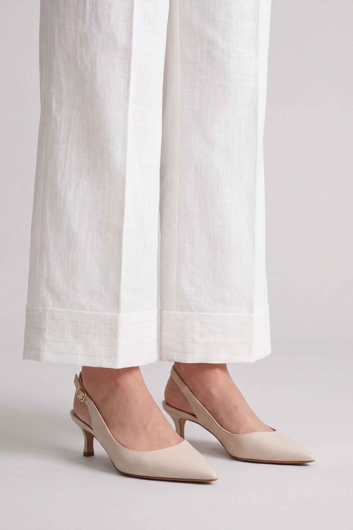 Solid Trousers - PW25-158 for Women - Pret Collection | Nishat | Shop Online