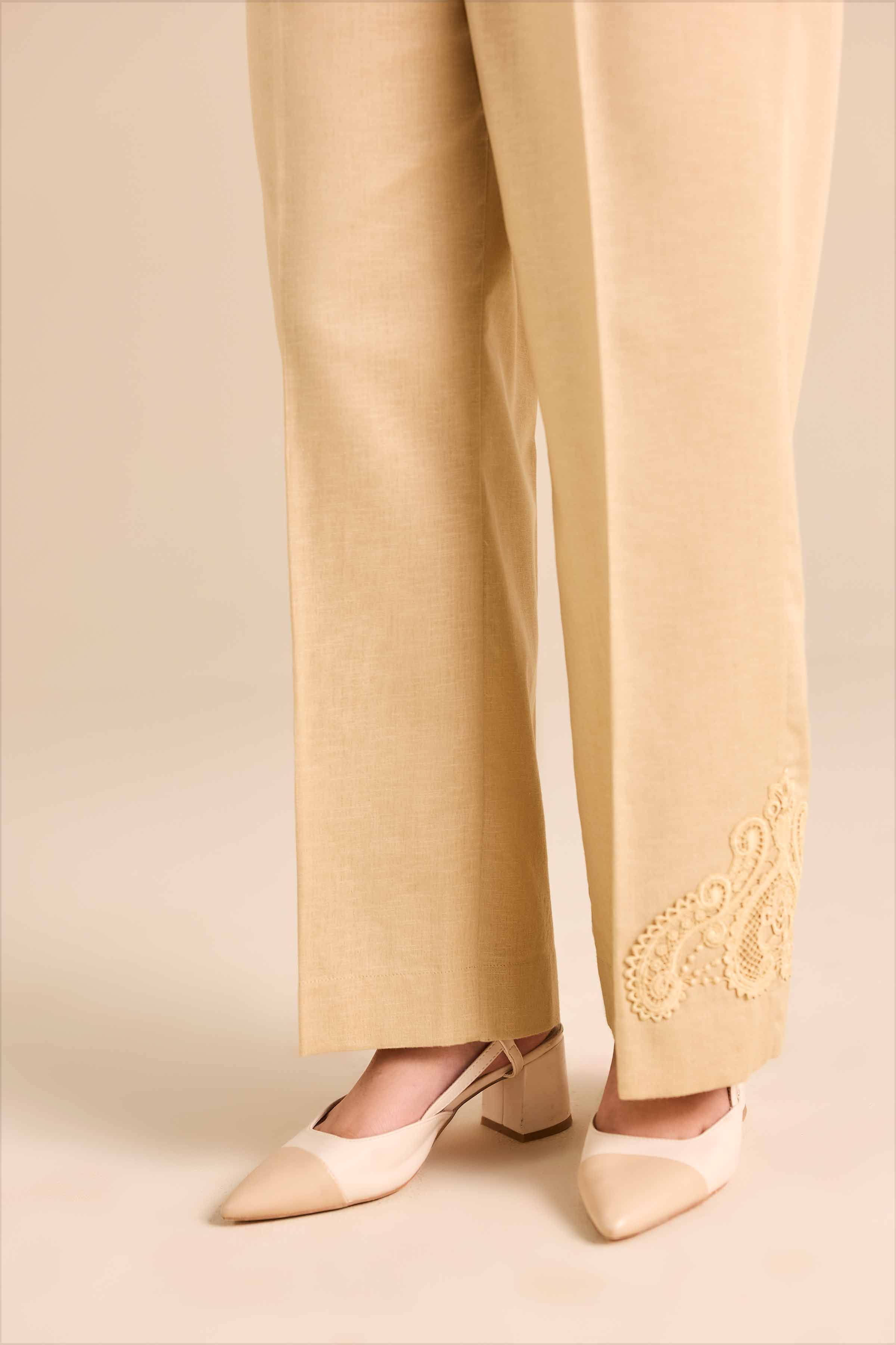 Basic Pants - PW25-161 for Women - Pret Collection | Nishat | Shop Online