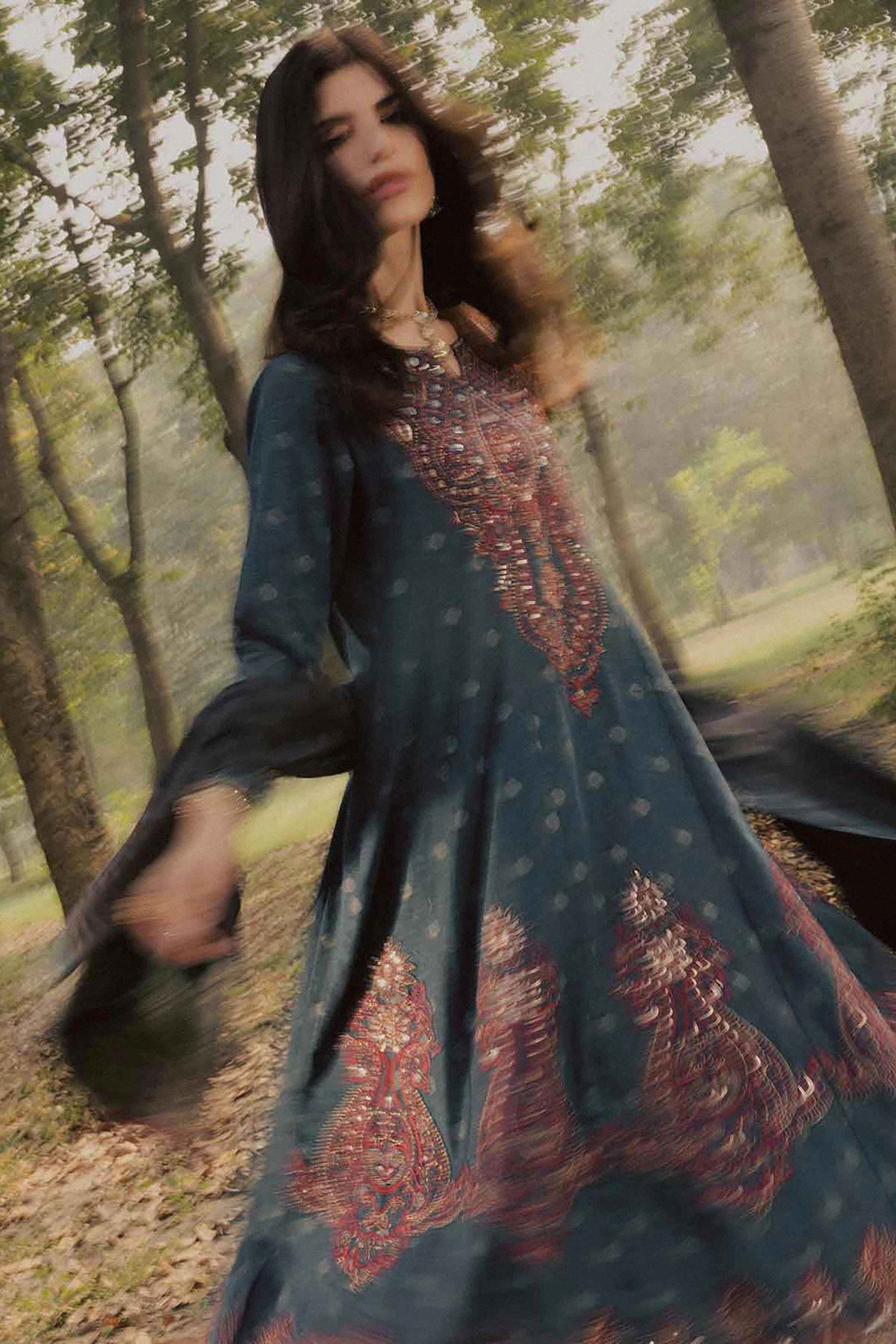 2 Piece - Printed Embroidered Suit - PW25-179 for Women - Pret Collection | Nishat | Shop Online