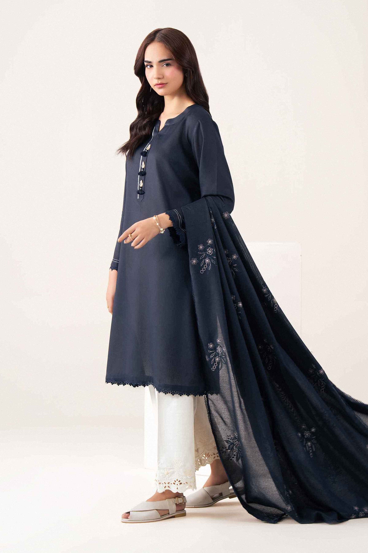 2 Piece - Embroidered Suit - PW25-197 for Women - Pret Collection | Nishat | Shop Online