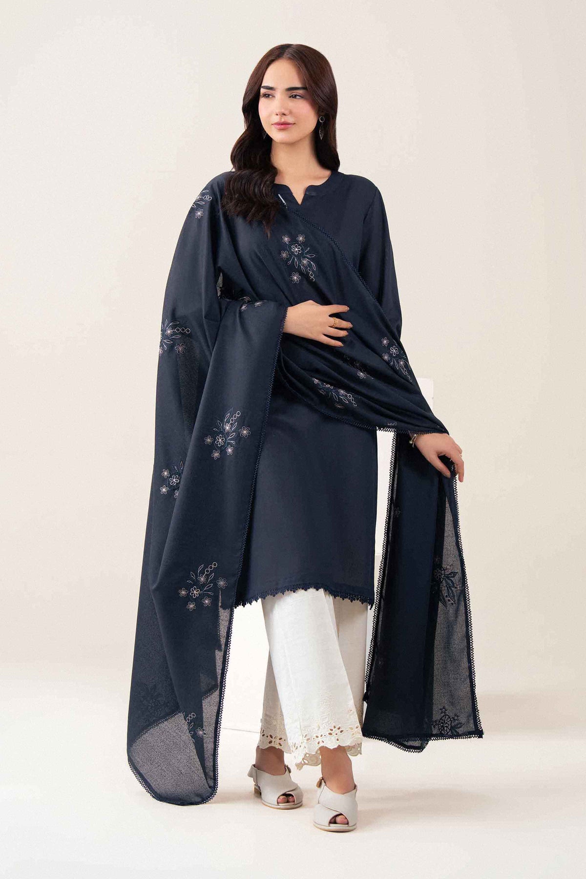 2 Piece - Embroidered Suit - PW25-197 for Women - Pret Collection | Nishat | Shop Online