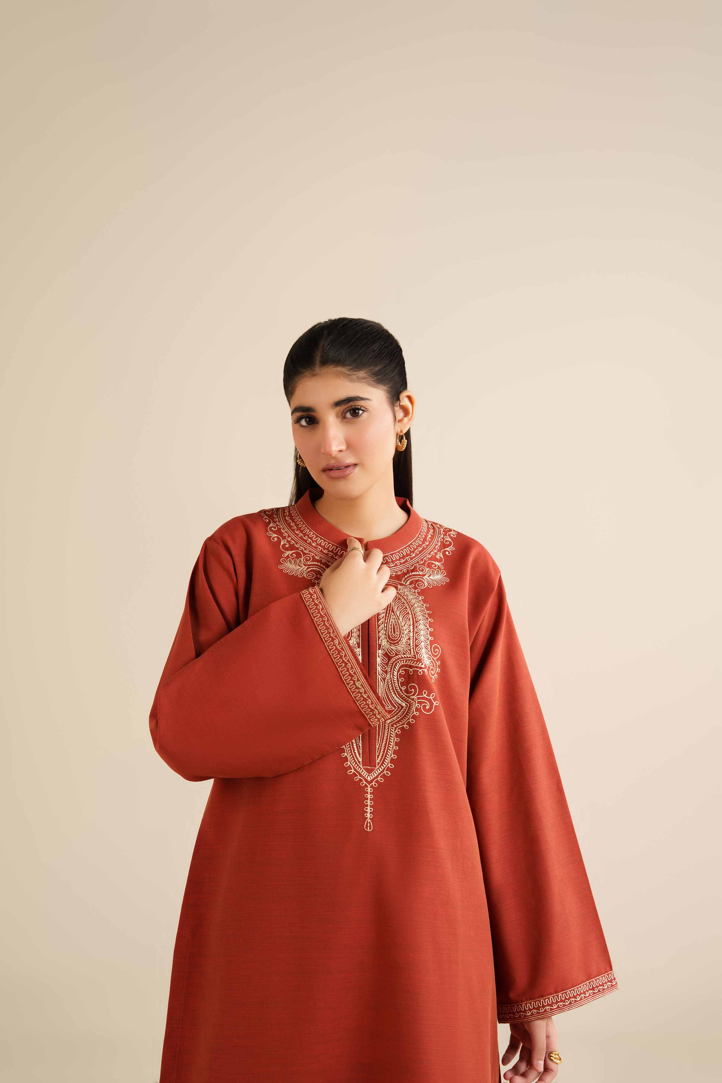 2 Piece - Embroidered Suit - PW25-218 for Women - Pret Collection | Nishat | Shop Online